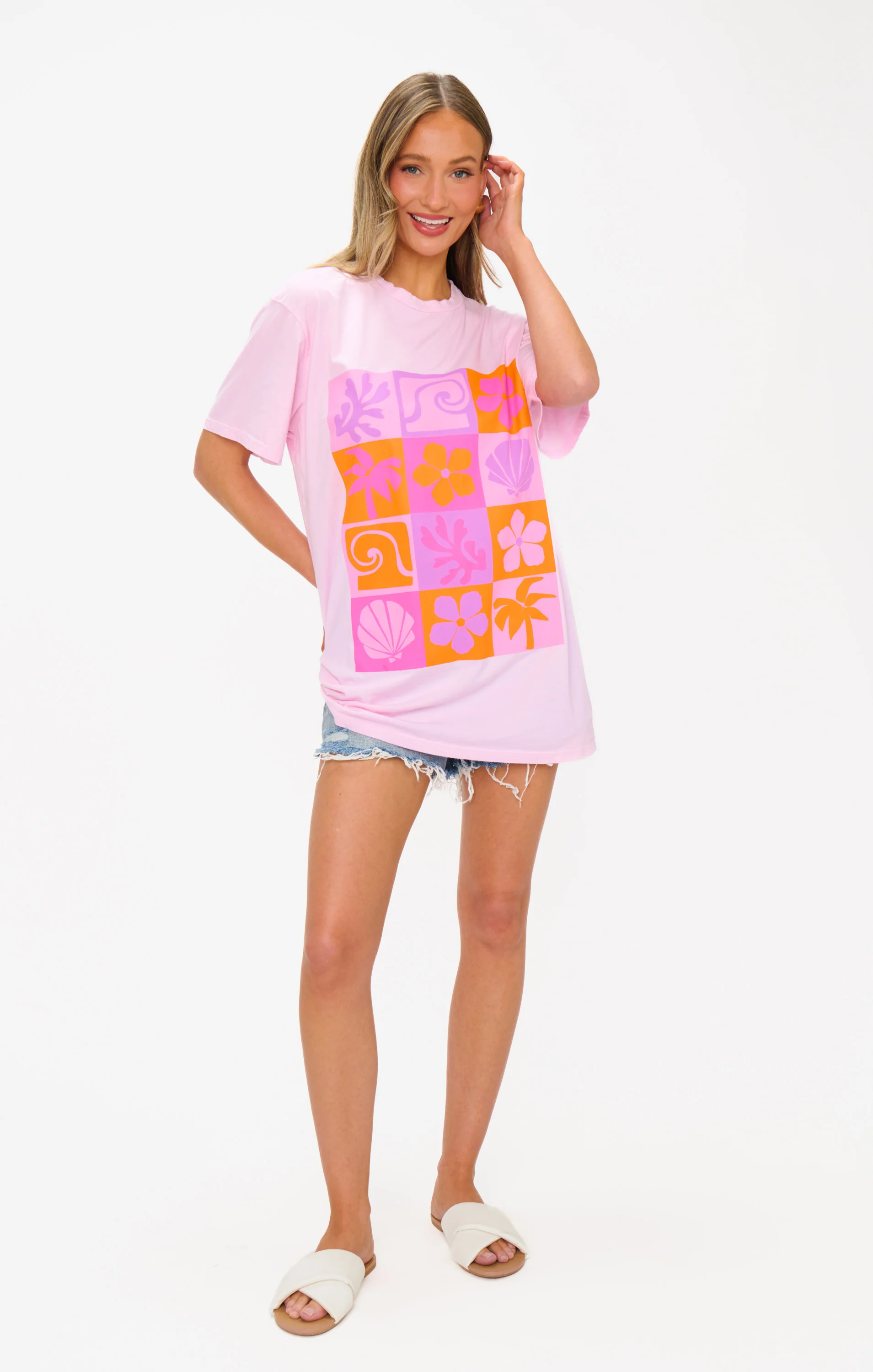 24 Hour Tee ~ Pink Daisy Graphic - Image 3