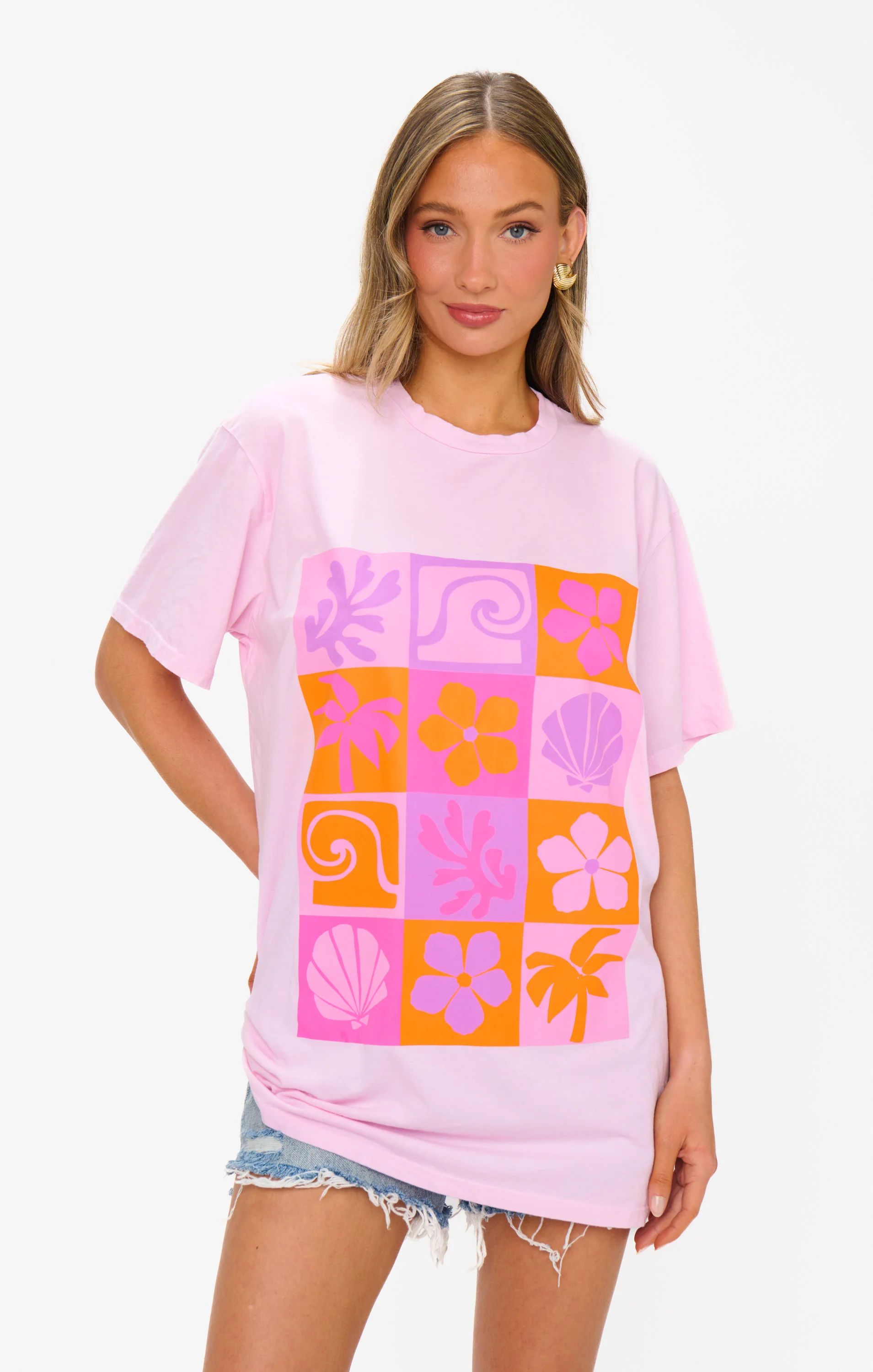 24 Hour Tee ~ Pink Daisy Graphic - Image 5