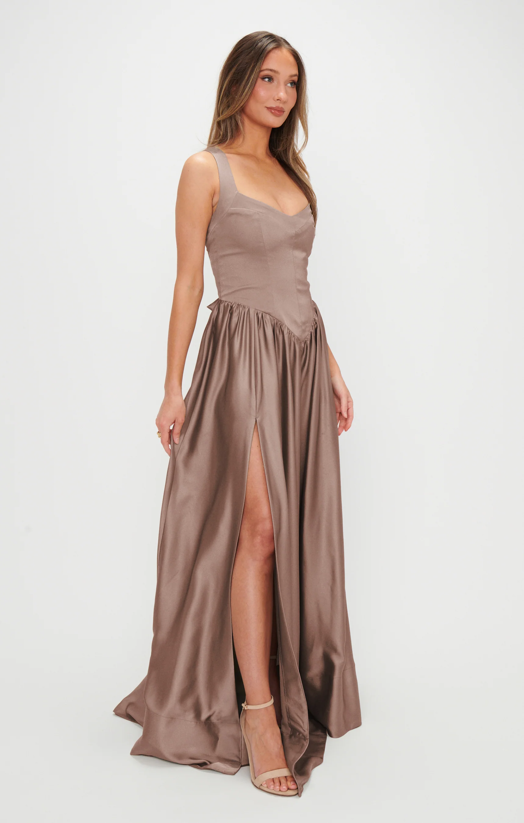 Abigail Maxi Dress ~ Dune Luxe Satin - Image 2
