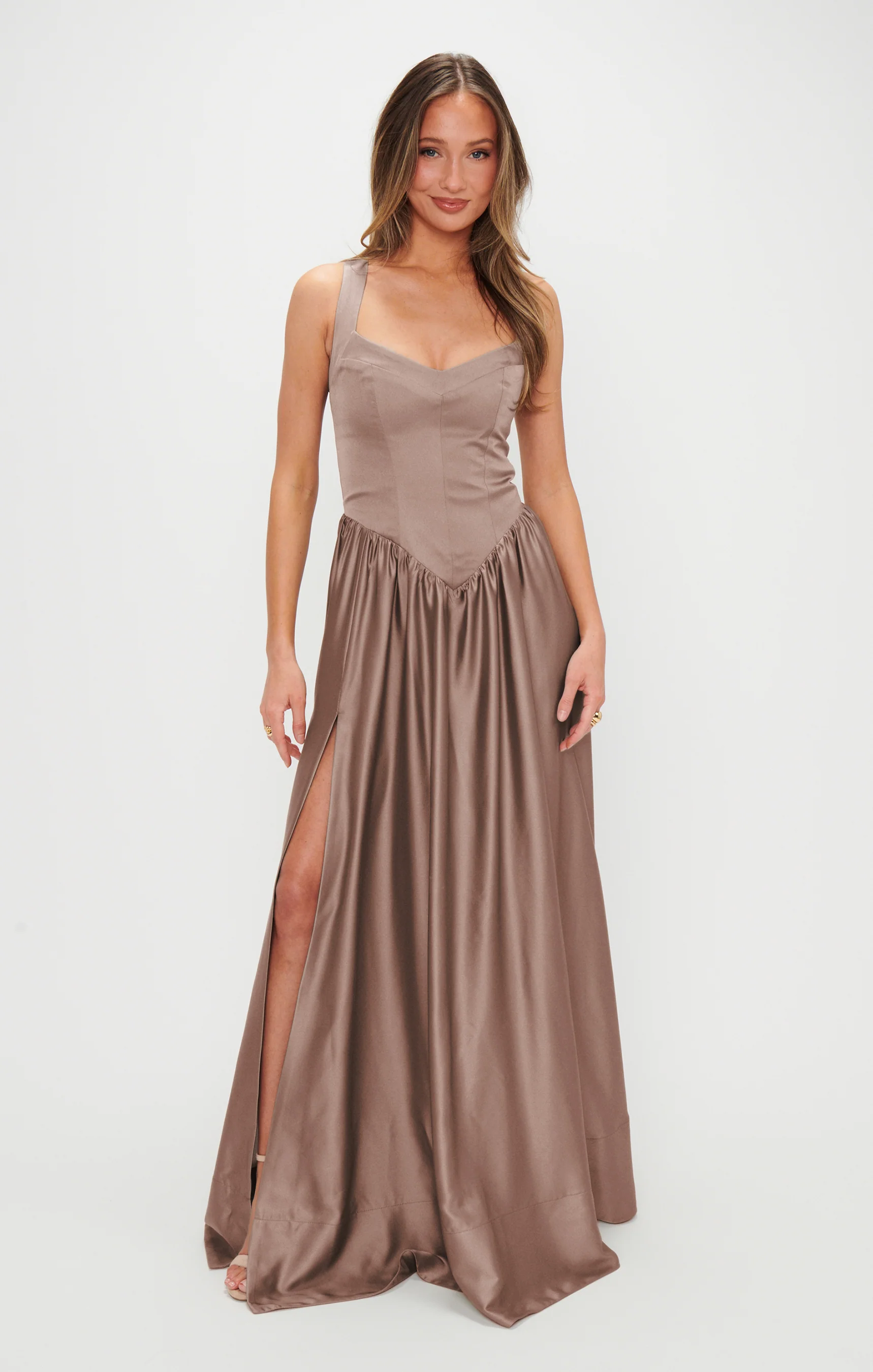 Abigail Maxi Dress ~ Dune Luxe Satin - Image 3