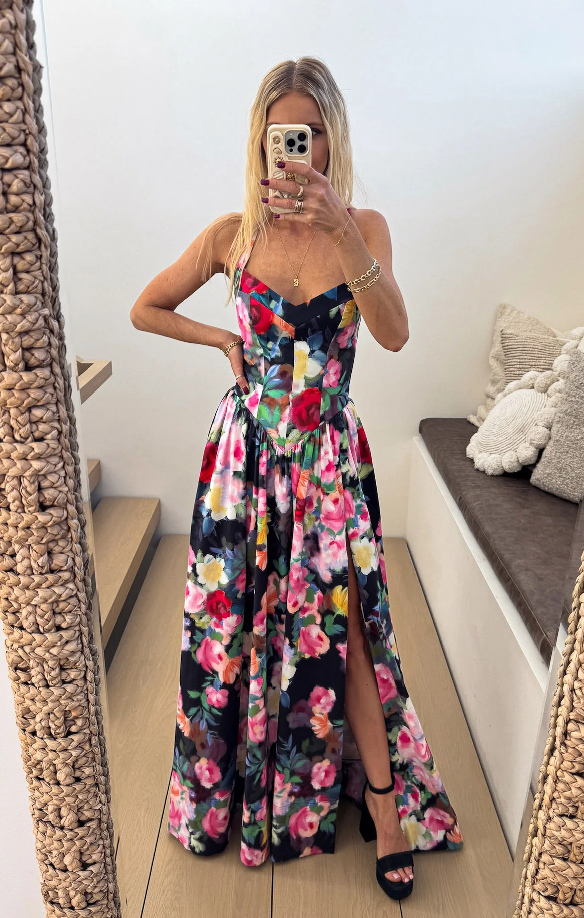 Abigail Maxi Dress ~ Moonlit Garden Gala Taffeta - Image 11