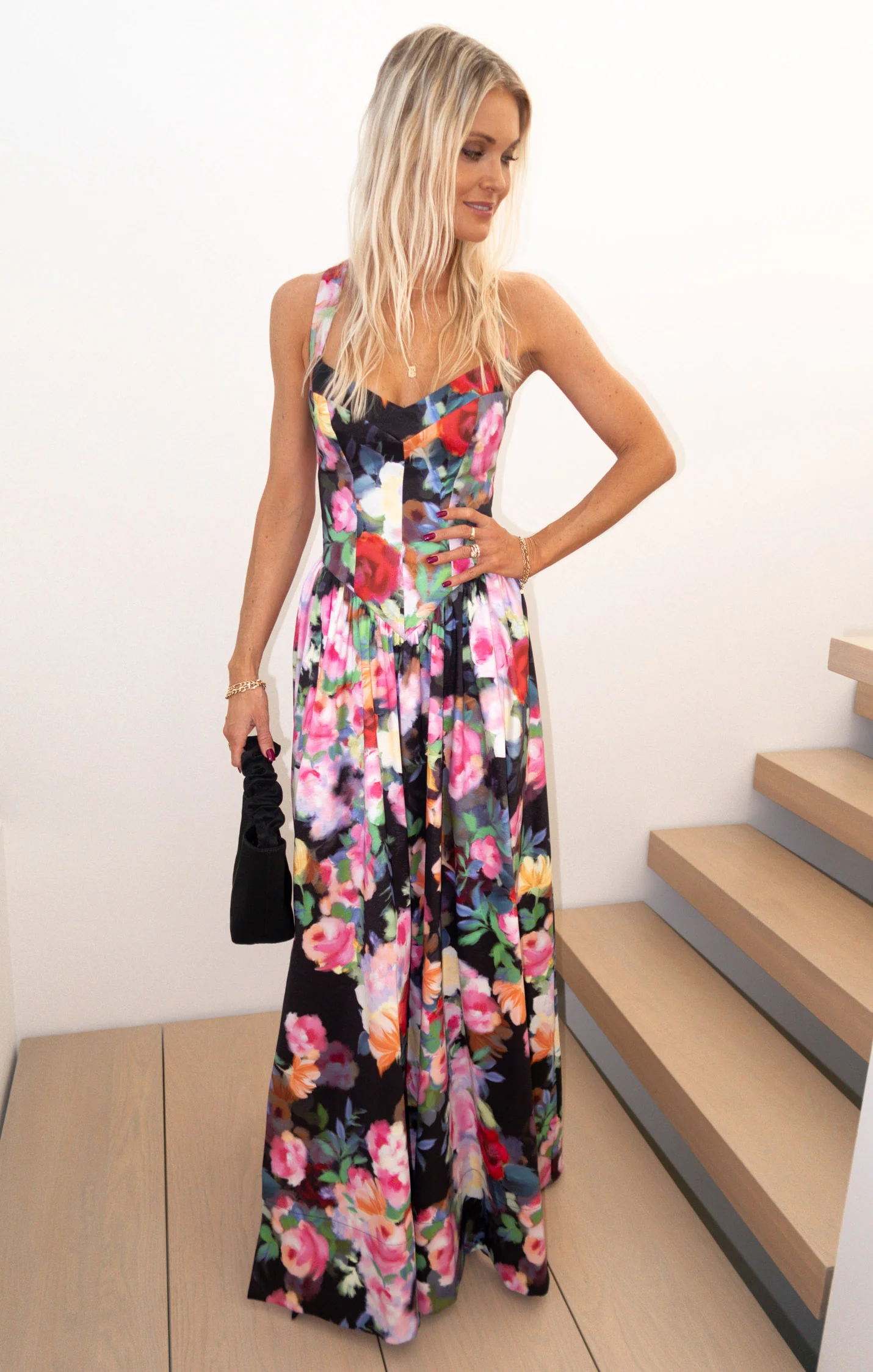 Abigail Maxi Dress ~ Moonlit Garden Gala Taffeta - Image 2