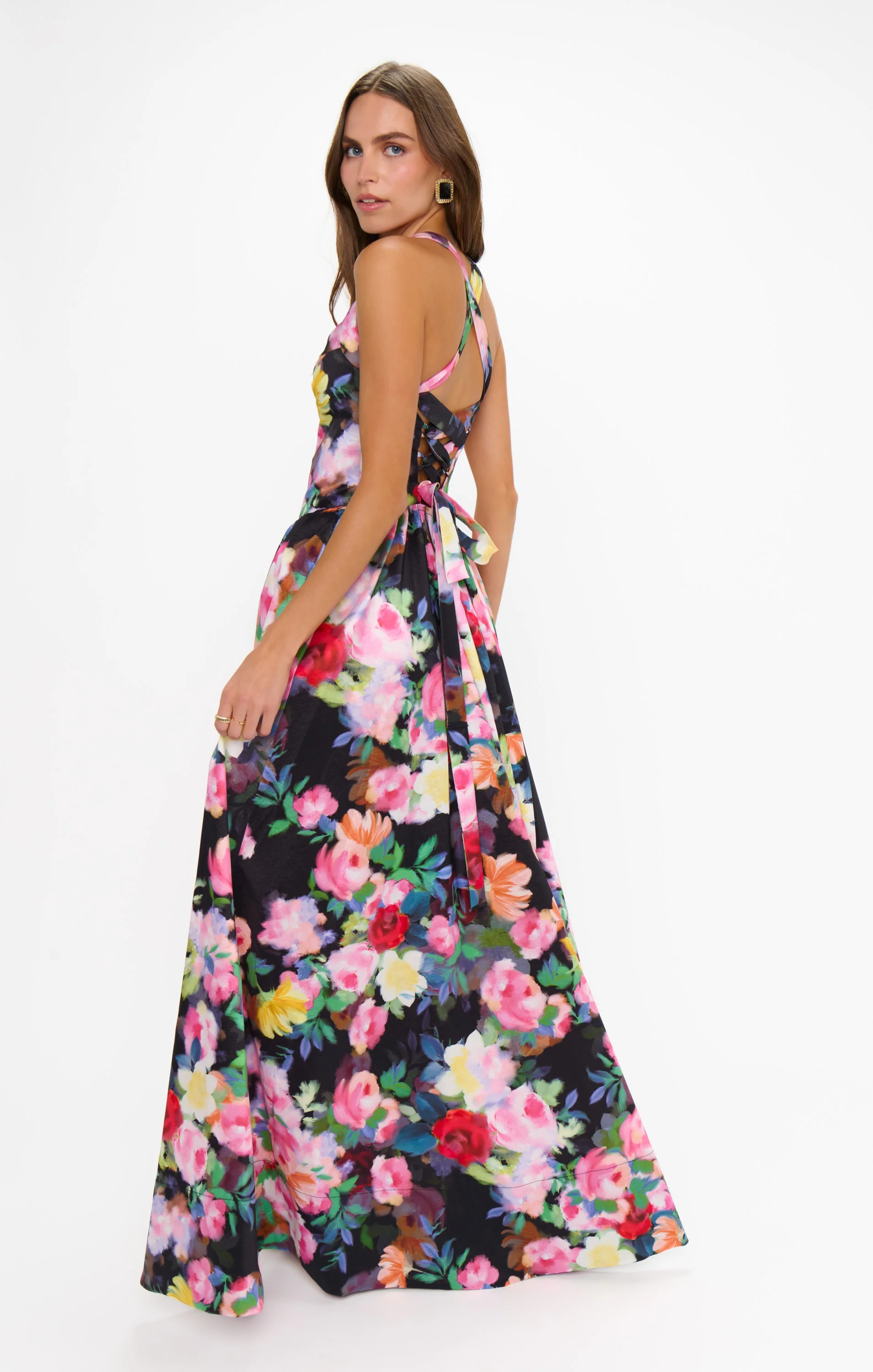 Abigail Maxi Dress ~ Moonlit Garden Gala Taffeta - Image 8