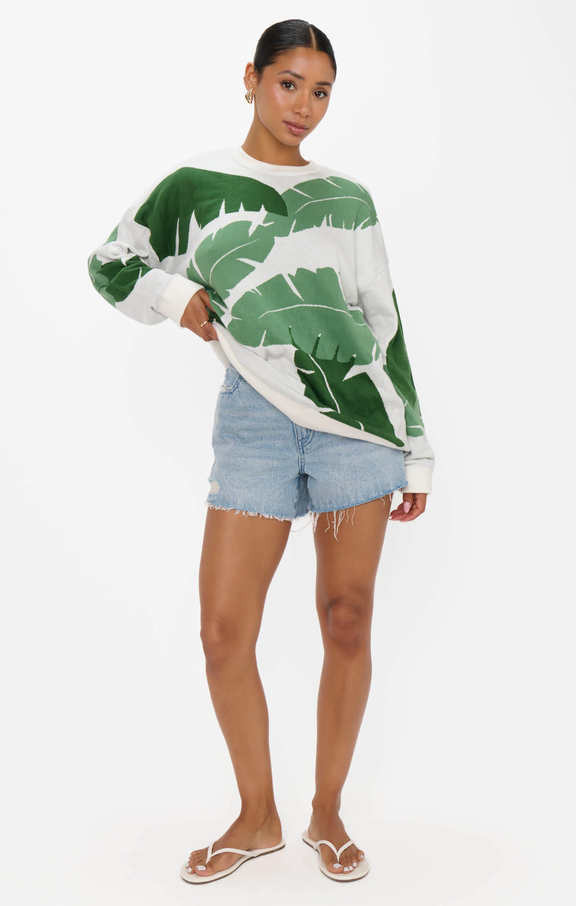 Adventure Sweater ~ Tropical Palm Knit - Image 3
