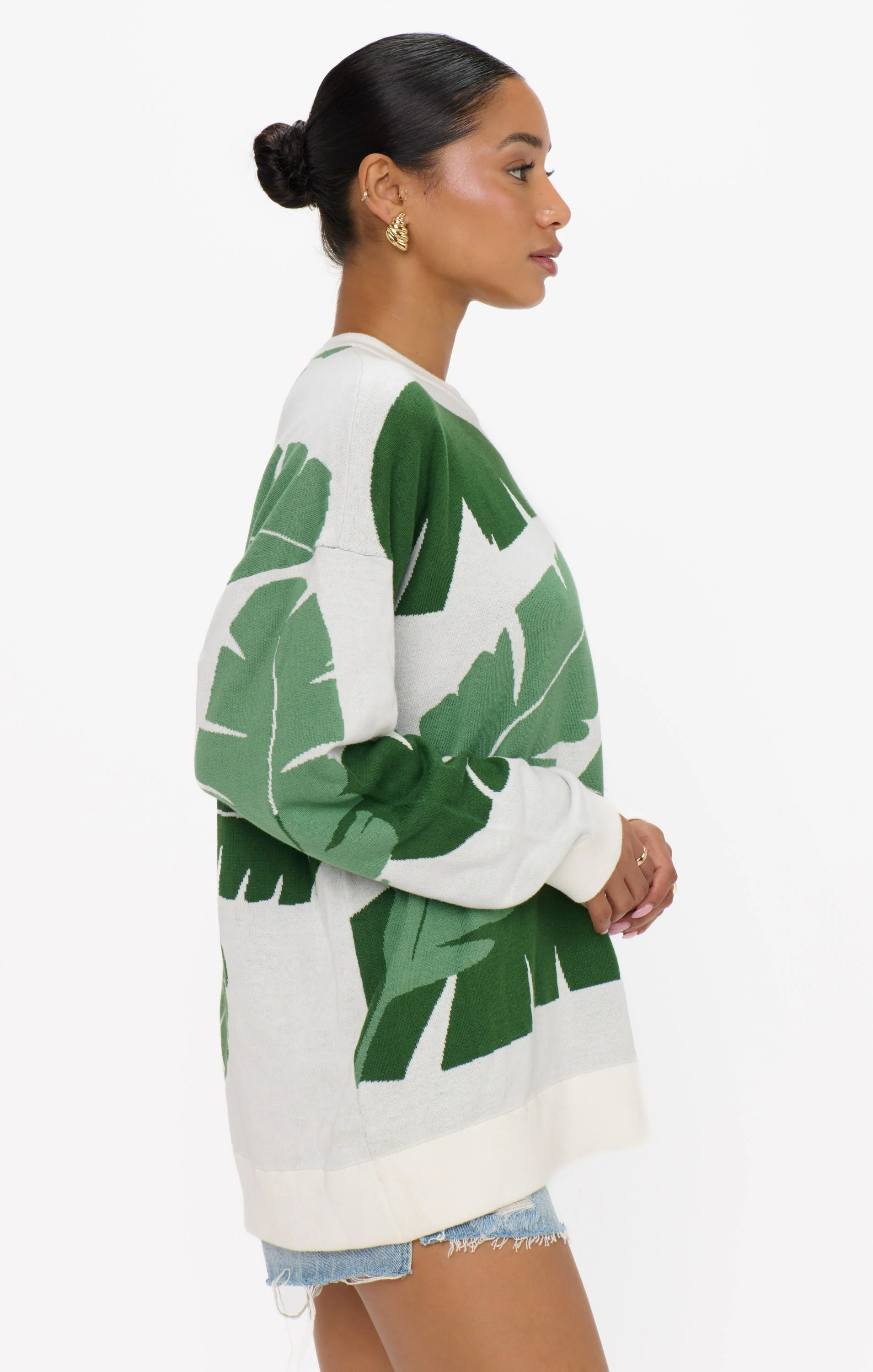 Adventure Sweater ~ Tropical Palm Knit - Image 4