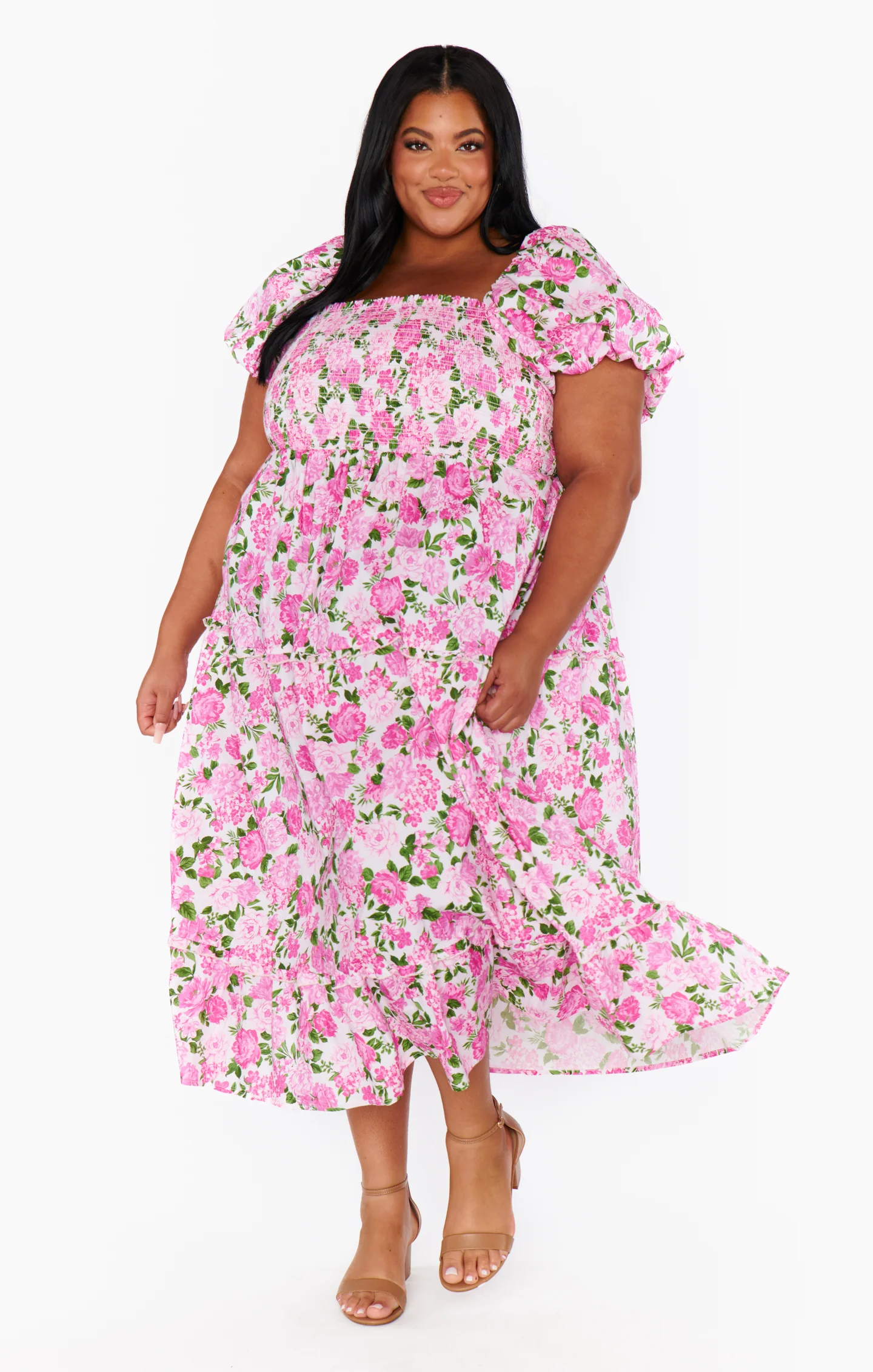 Afternoon Tea Dress ~ Cottage Floral Pink - Image 10