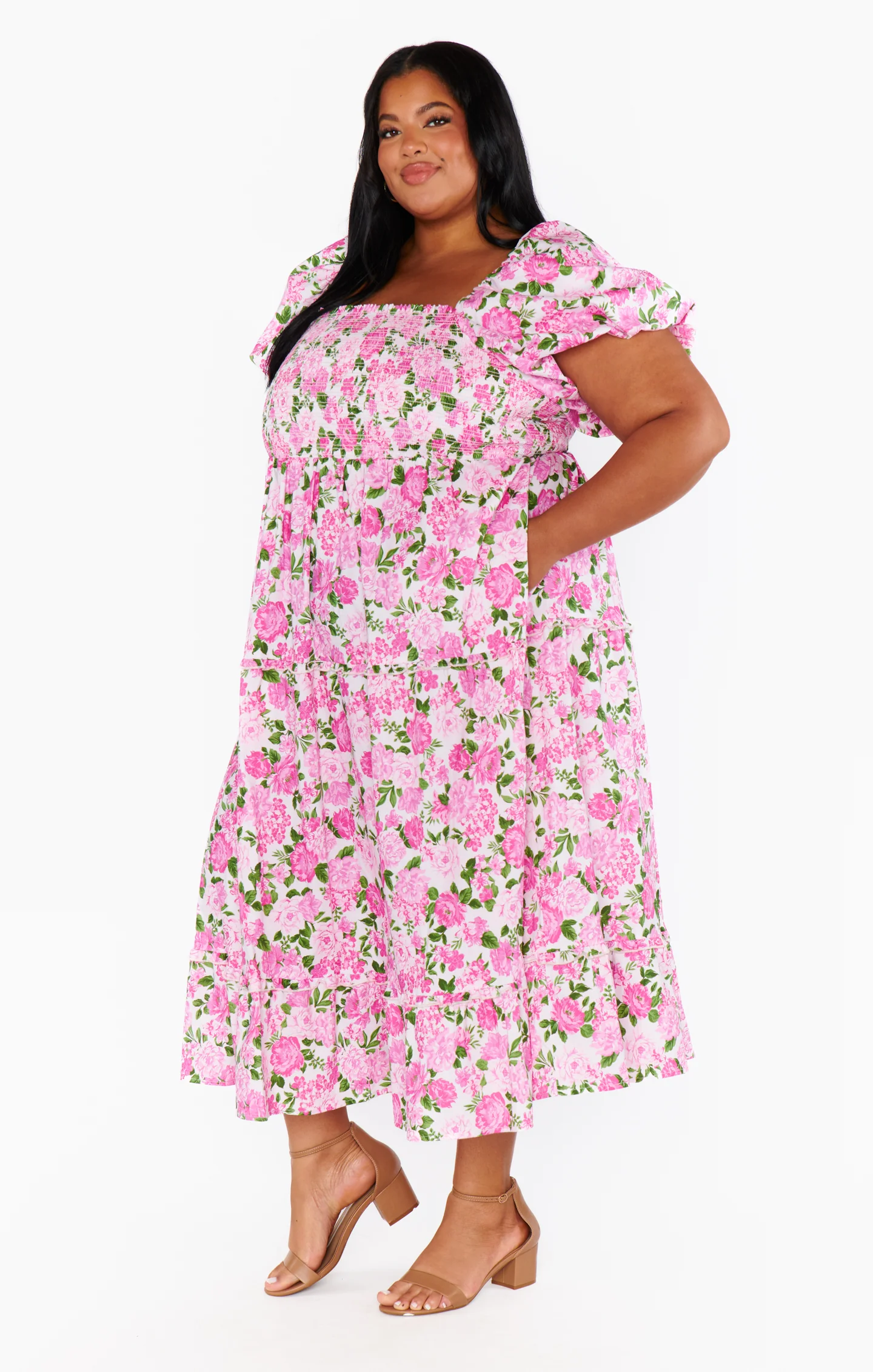 Afternoon Tea Dress ~ Cottage Floral Pink - Image 11