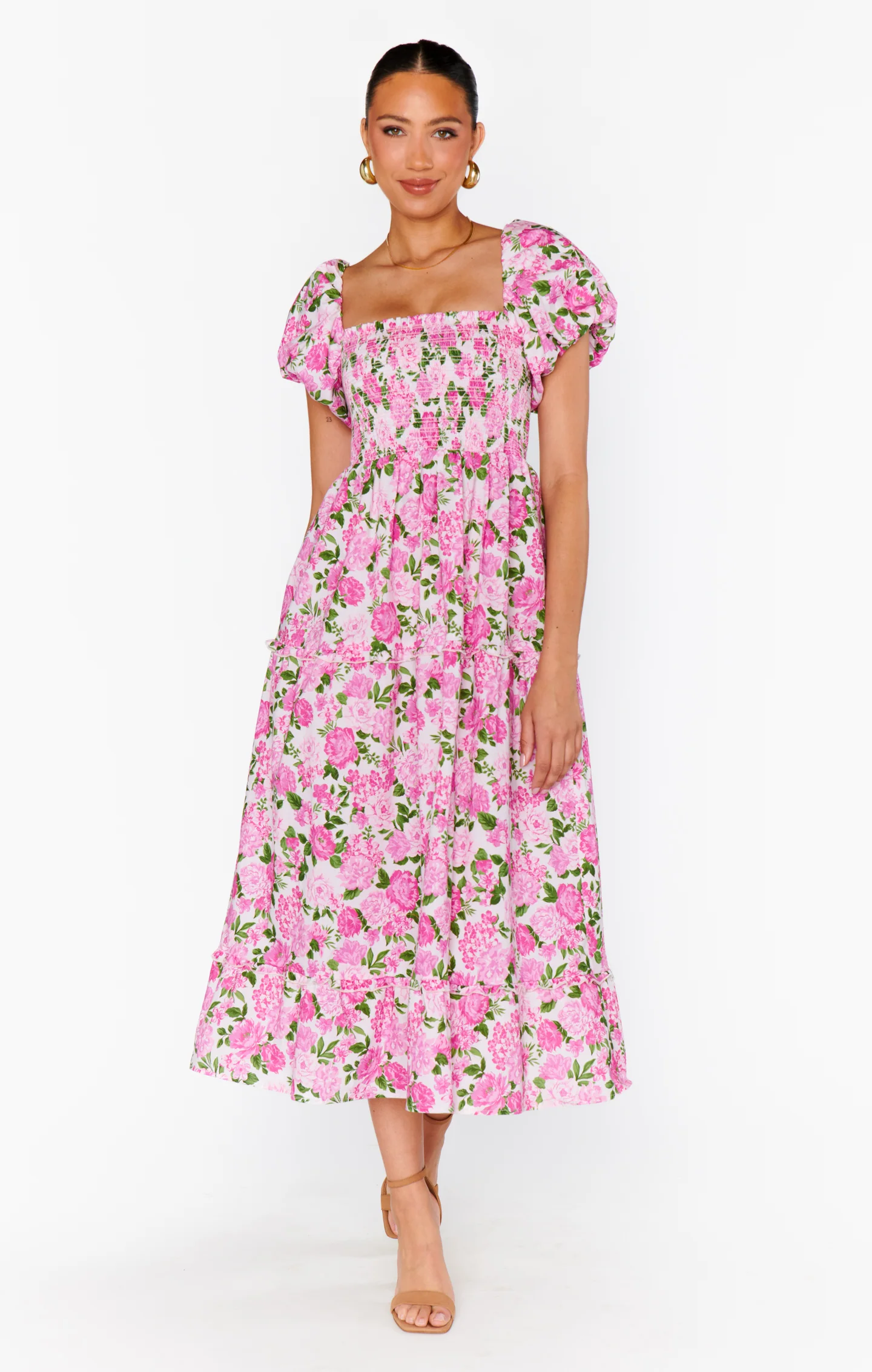 Afternoon Tea Dress ~ Cottage Floral Pink - Image 14