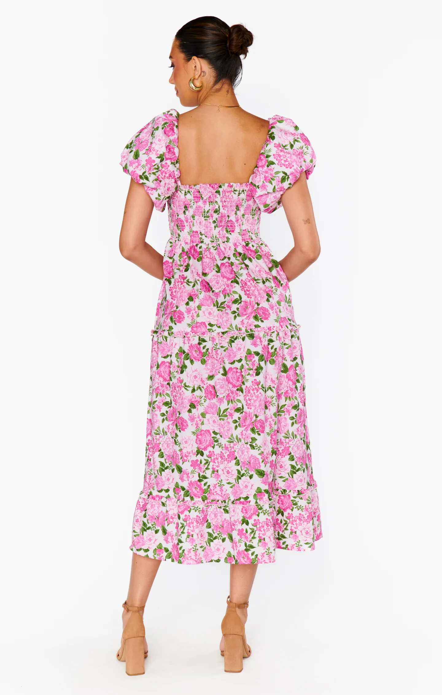 Afternoon Tea Dress ~ Cottage Floral Pink - Image 6