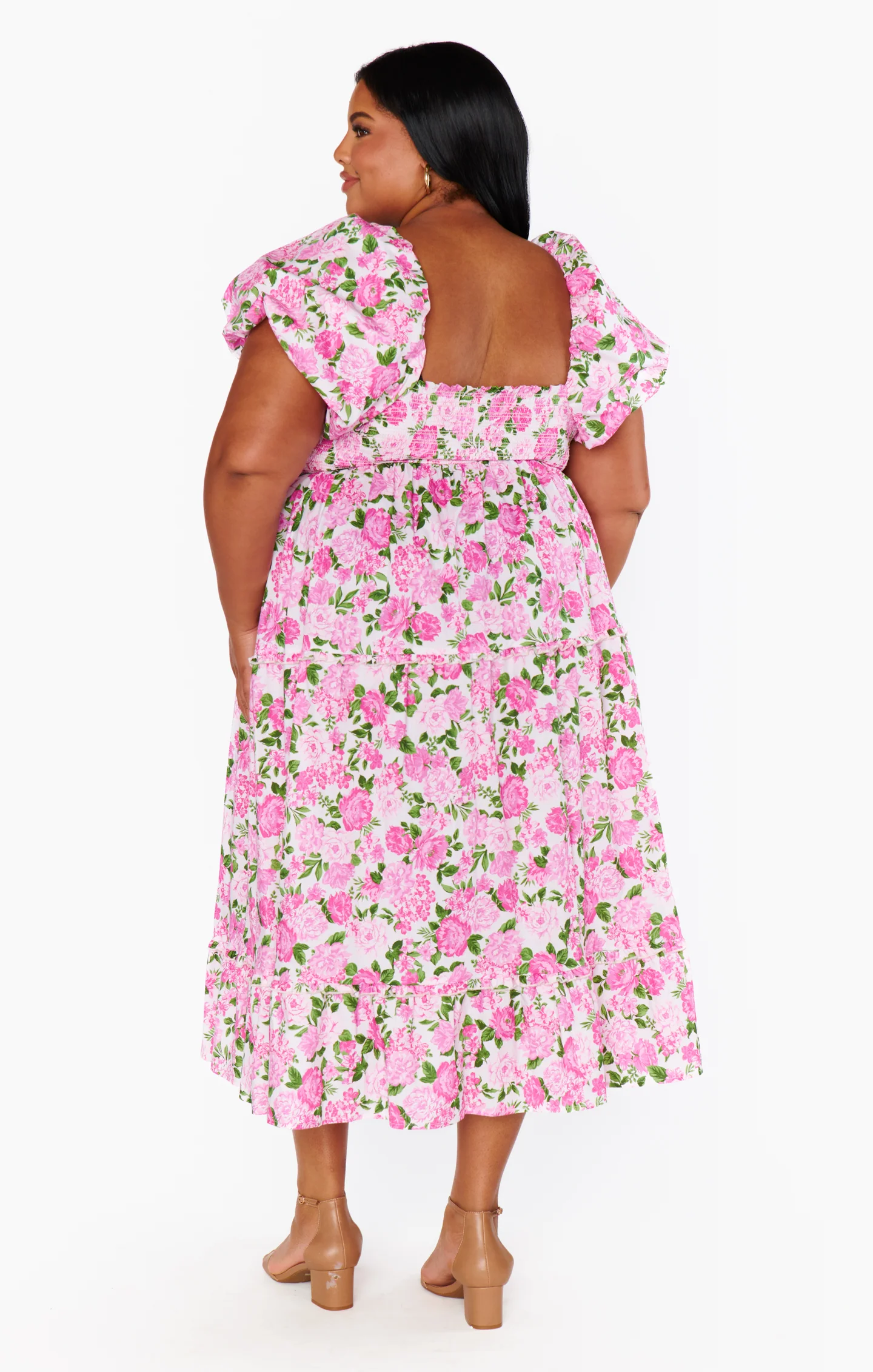 Afternoon Tea Dress ~ Cottage Floral Pink - Image 8