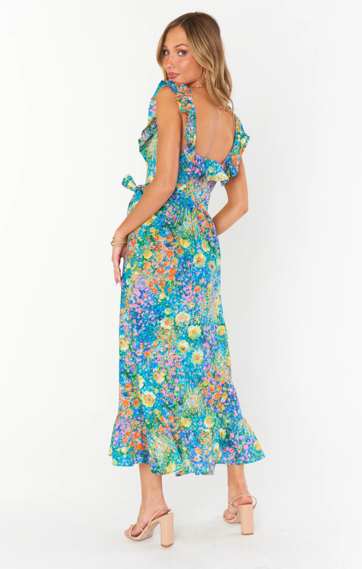 Alexis Midi Dress ~ Painterly Petals - Image 6