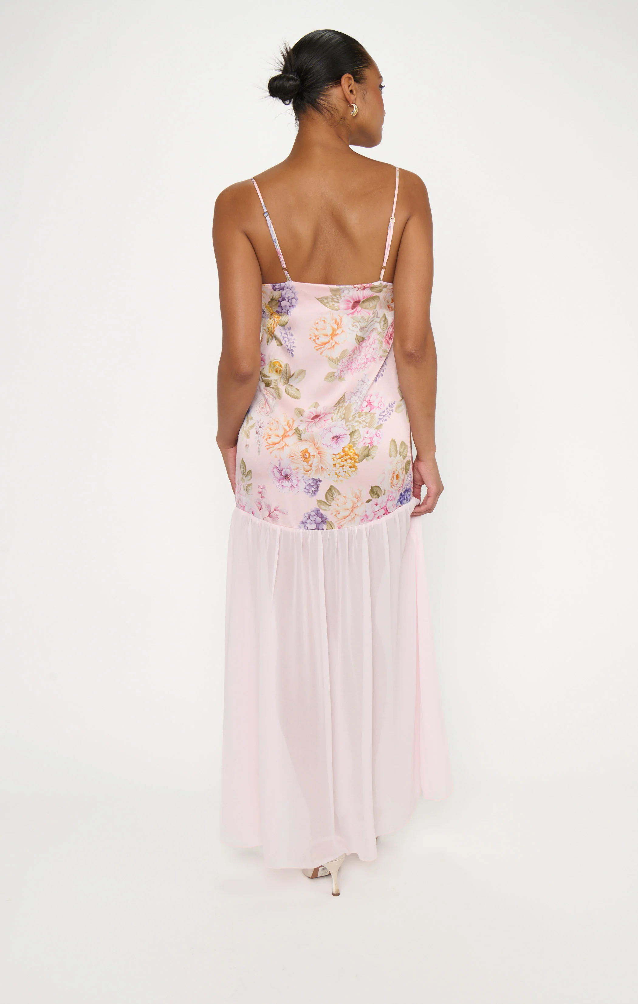 Alice Dress ~ Powder Pink Blooms - Image 4