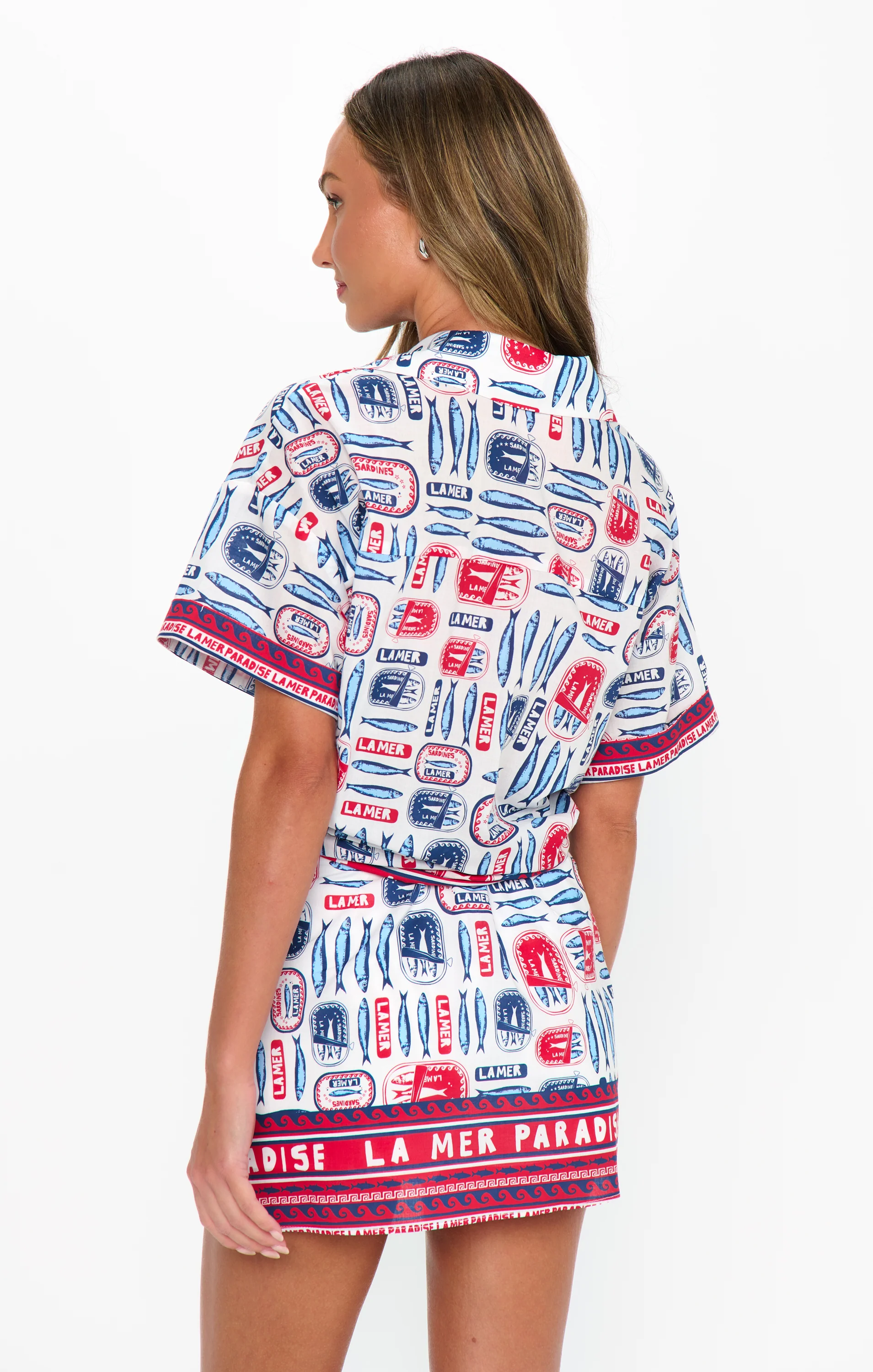 All Night Skort ~ Sardine Border - Image 2