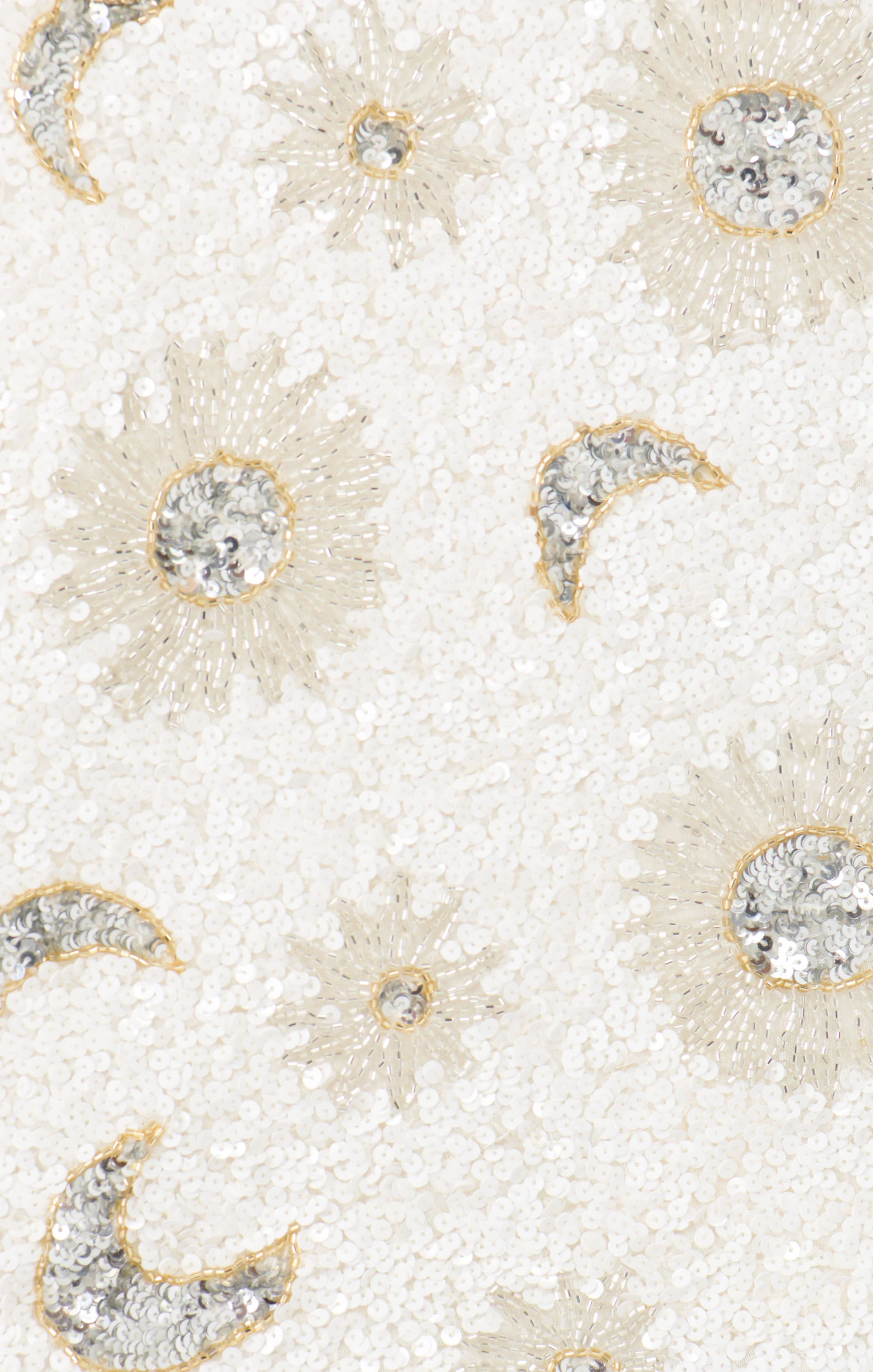 All Night Skort ~ White Celestial Sequins - Image 8