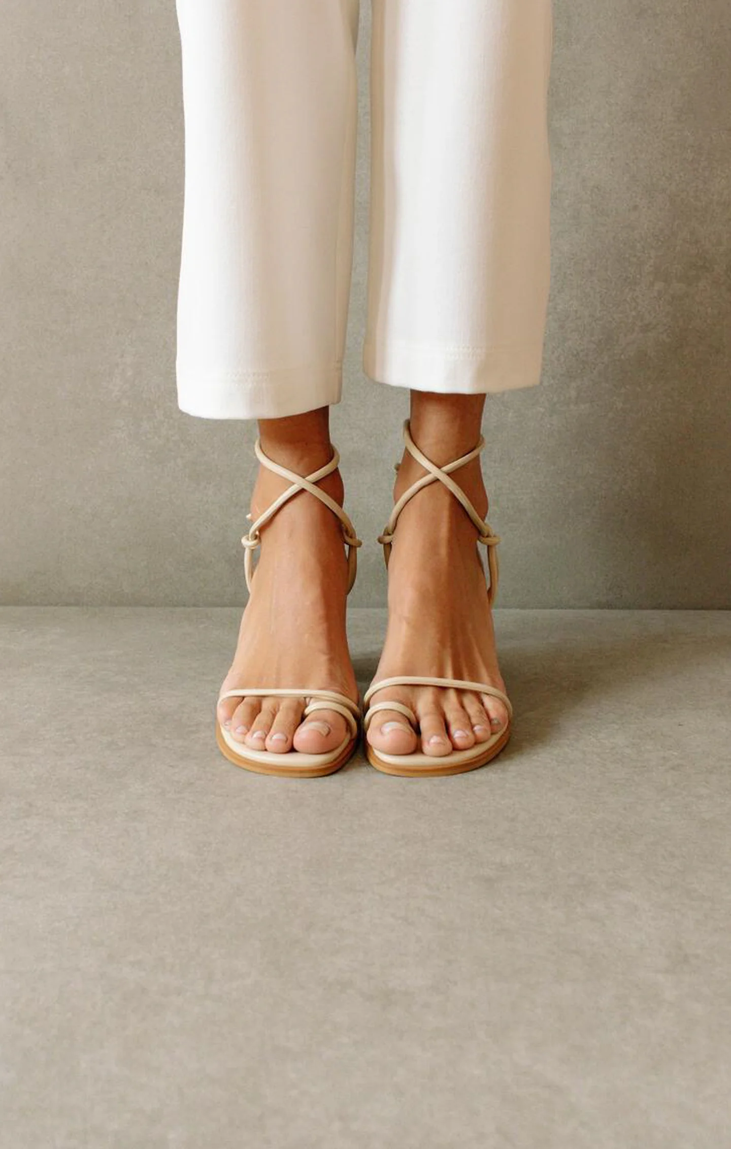 Alohas Grace Wrap Up Heel ~ Corn Ivory - Image 2