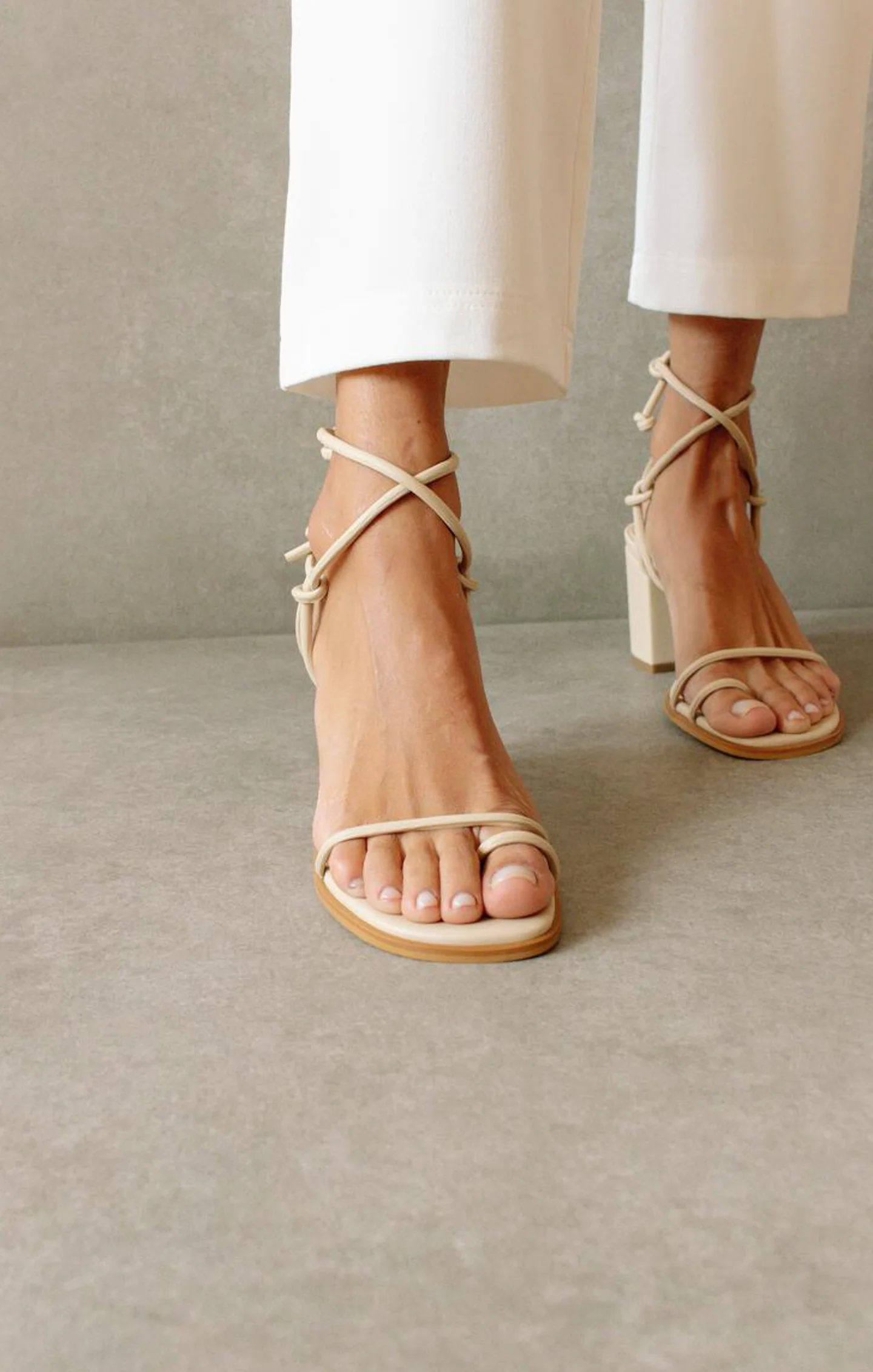 Alohas Grace Wrap Up Heel ~ Corn Ivory - Image 3
