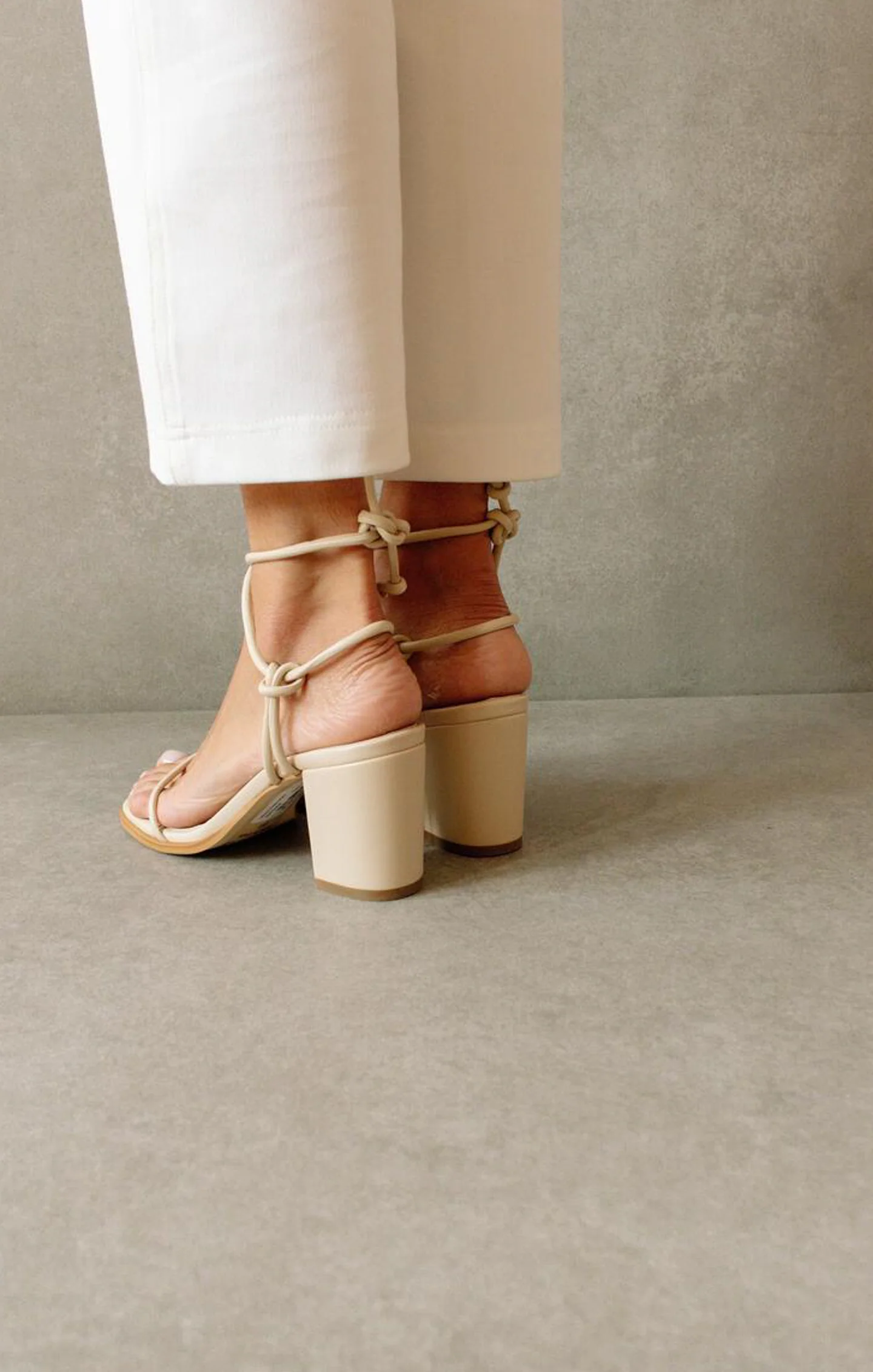 Alohas Grace Wrap Up Heel ~ Corn Ivory - Image 4