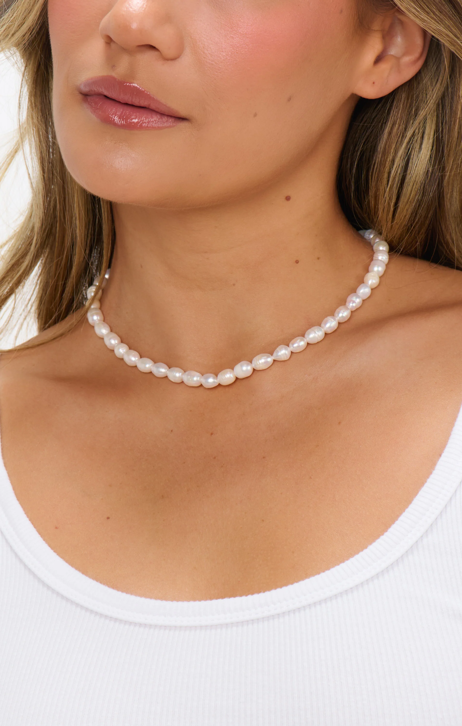 ALV Jewels Perfect Pearl Necklace ~ Ivory - Image 4
