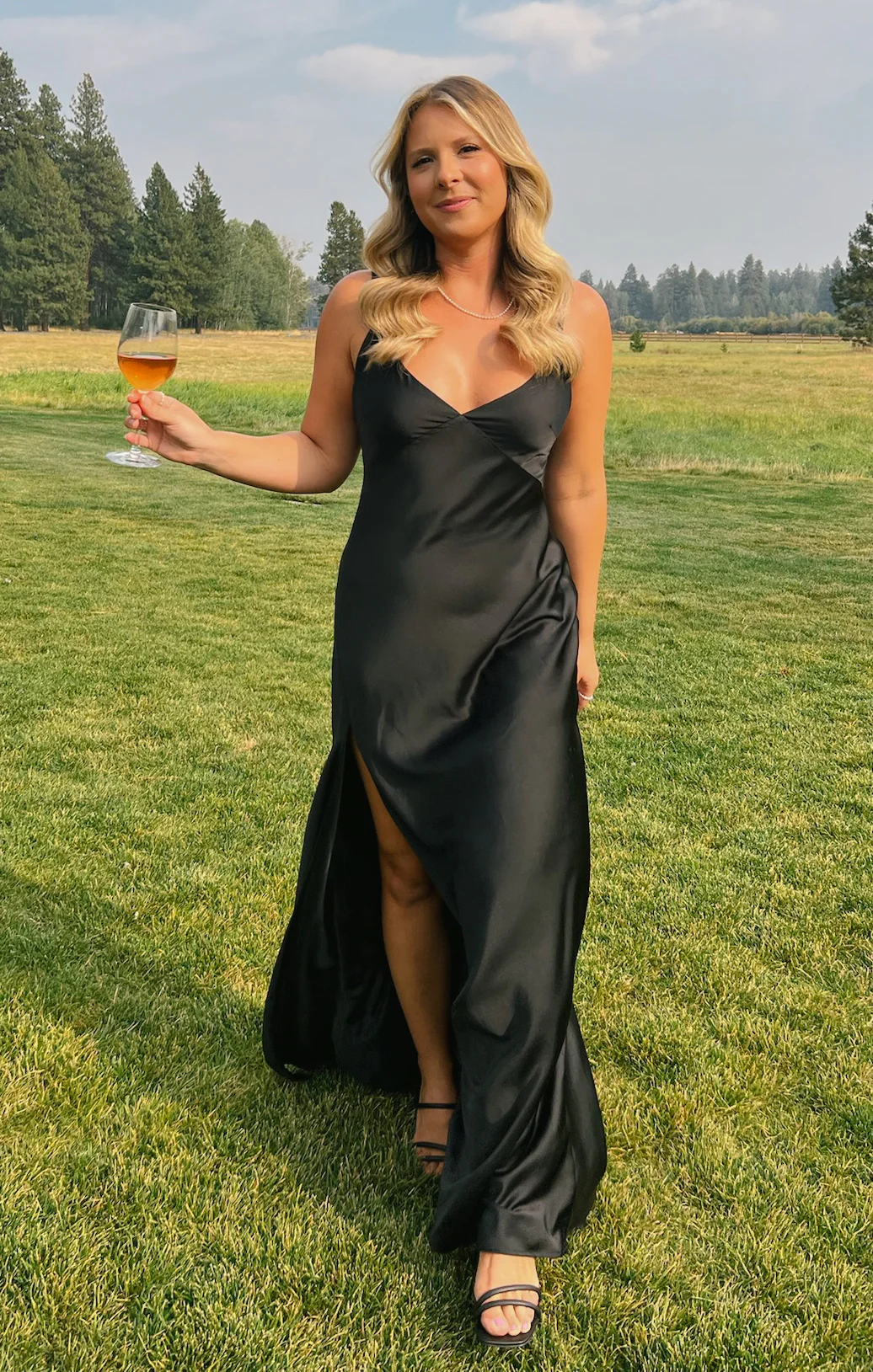 Anderson Maxi Dress ~ Black Luxe Satin - Image 7