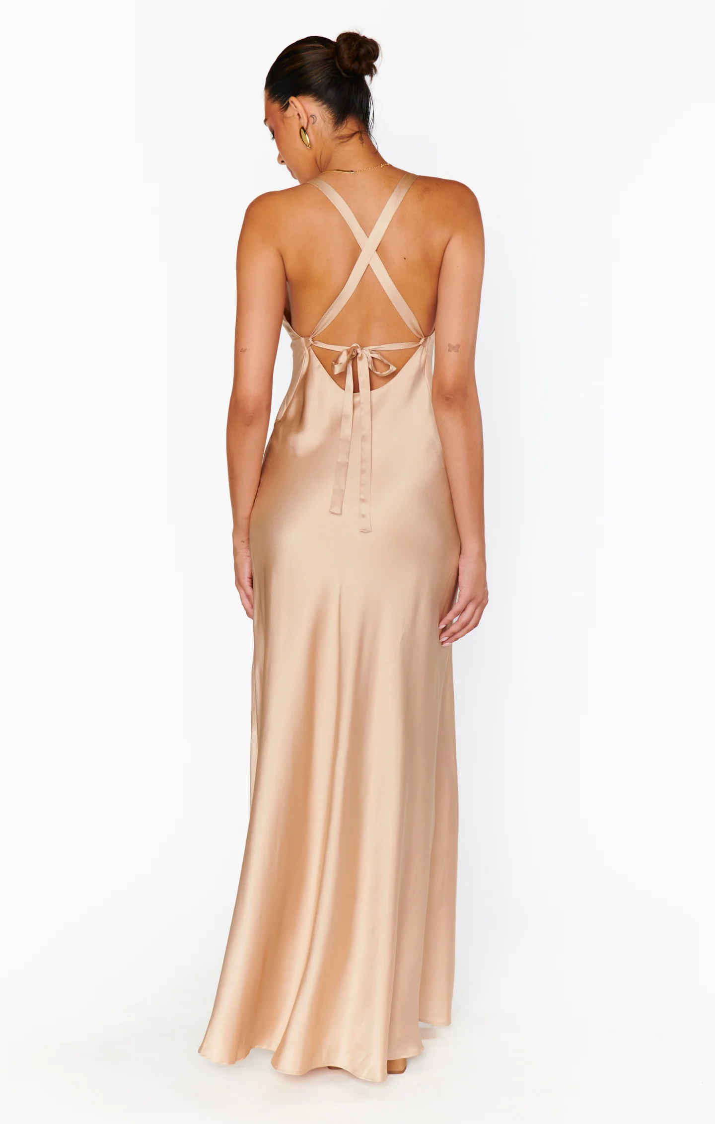 Anderson Maxi Dress ~ Champagne Luxe Satin - Image 11