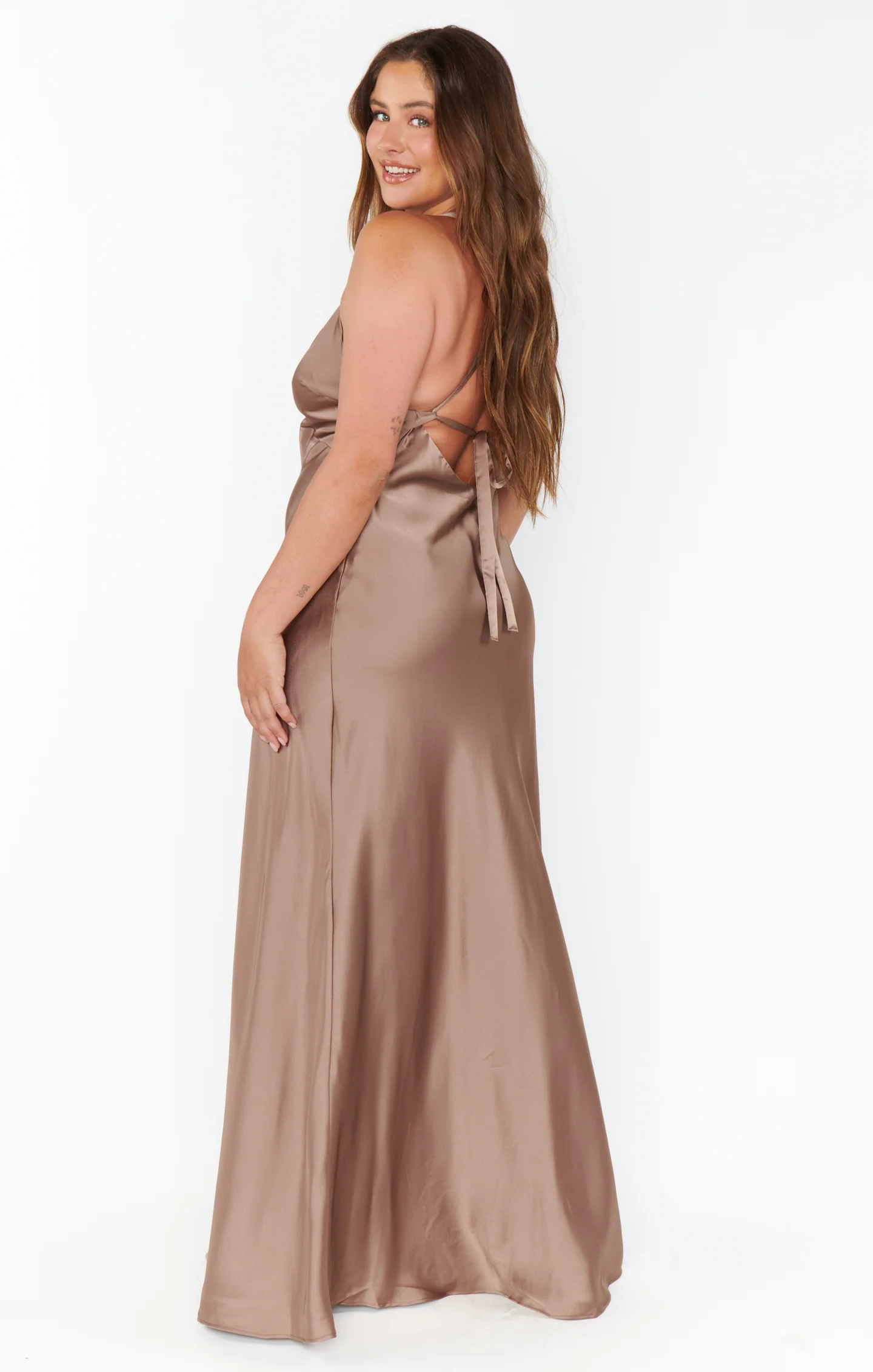Anderson Maxi Dress ~ Dune Luxe Satin - Image 9