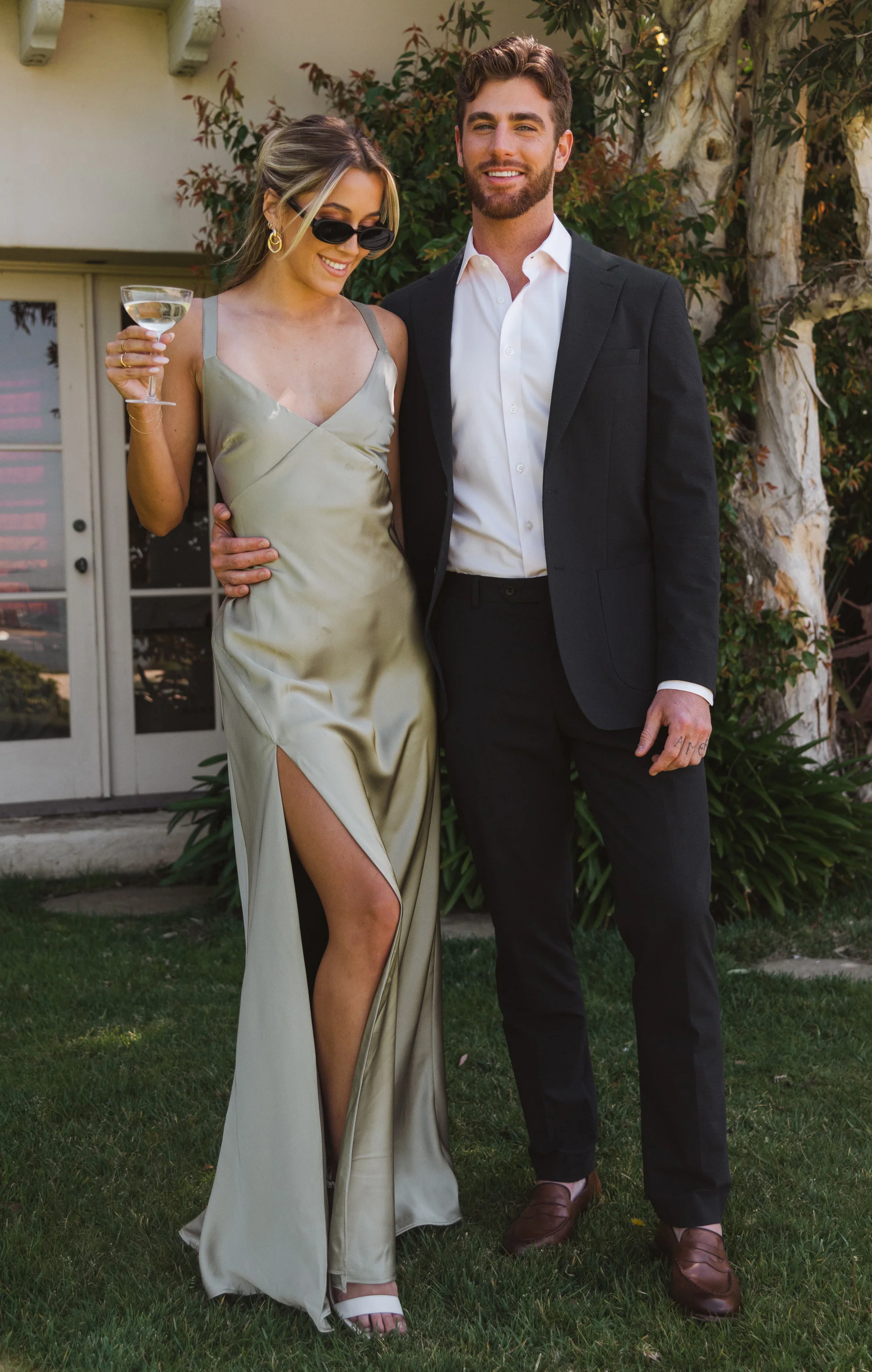 Anderson Maxi Dress ~ Moss Green Luxe Satin - Image 5