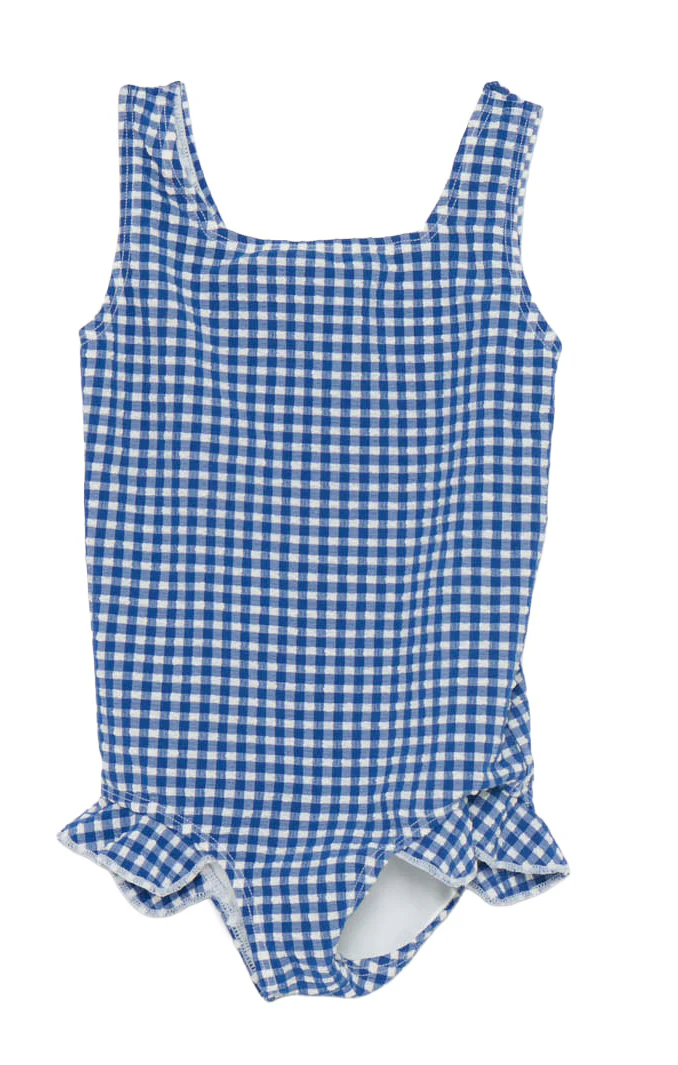 Annabel One Piece ~ Blueberry Gingham - Image 3