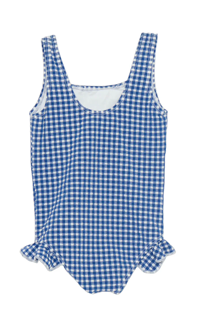 Annabel One Piece ~ Blueberry Gingham - Image 4