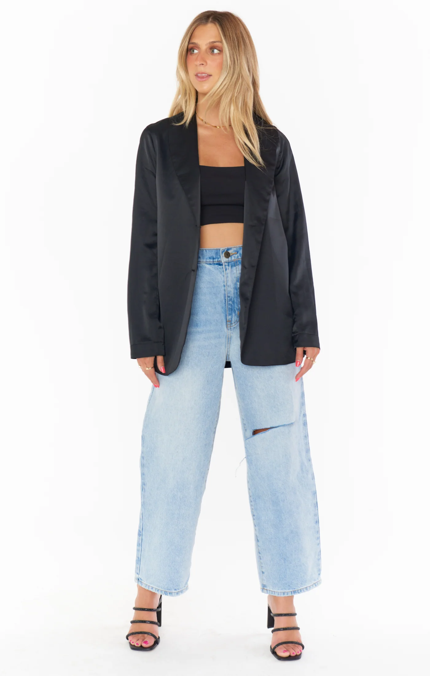 Ansley Crop Top ~ Black Stretch - Image 5