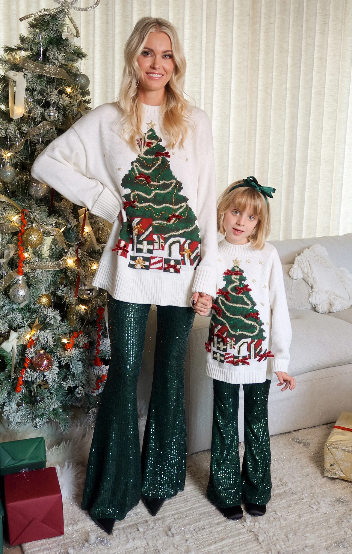Baby Bells ~ Emerald Sequins - Image 3