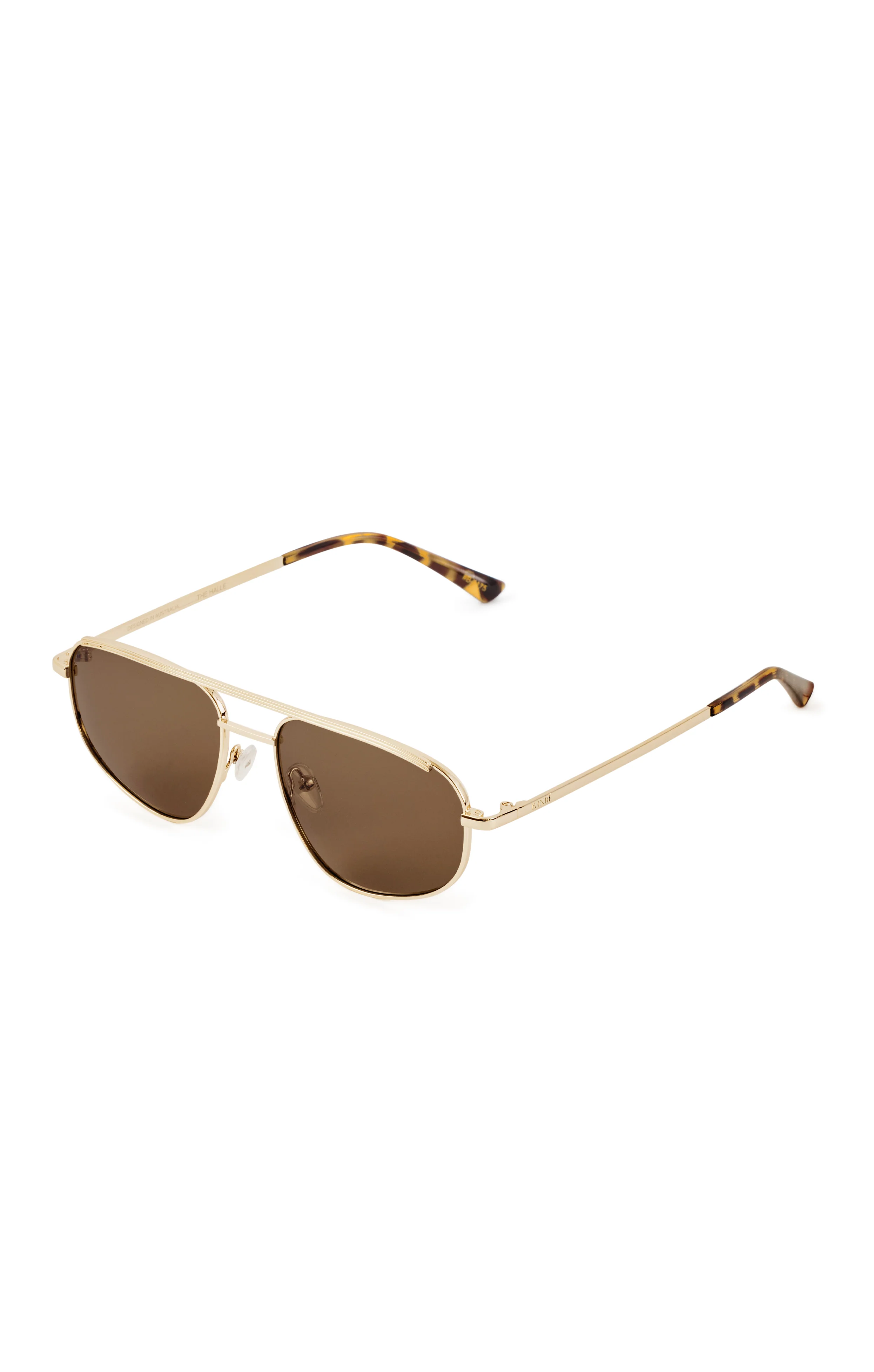 Banbé Eyewear The Halle Sunglasses ~ Gold/Brown - Image 4