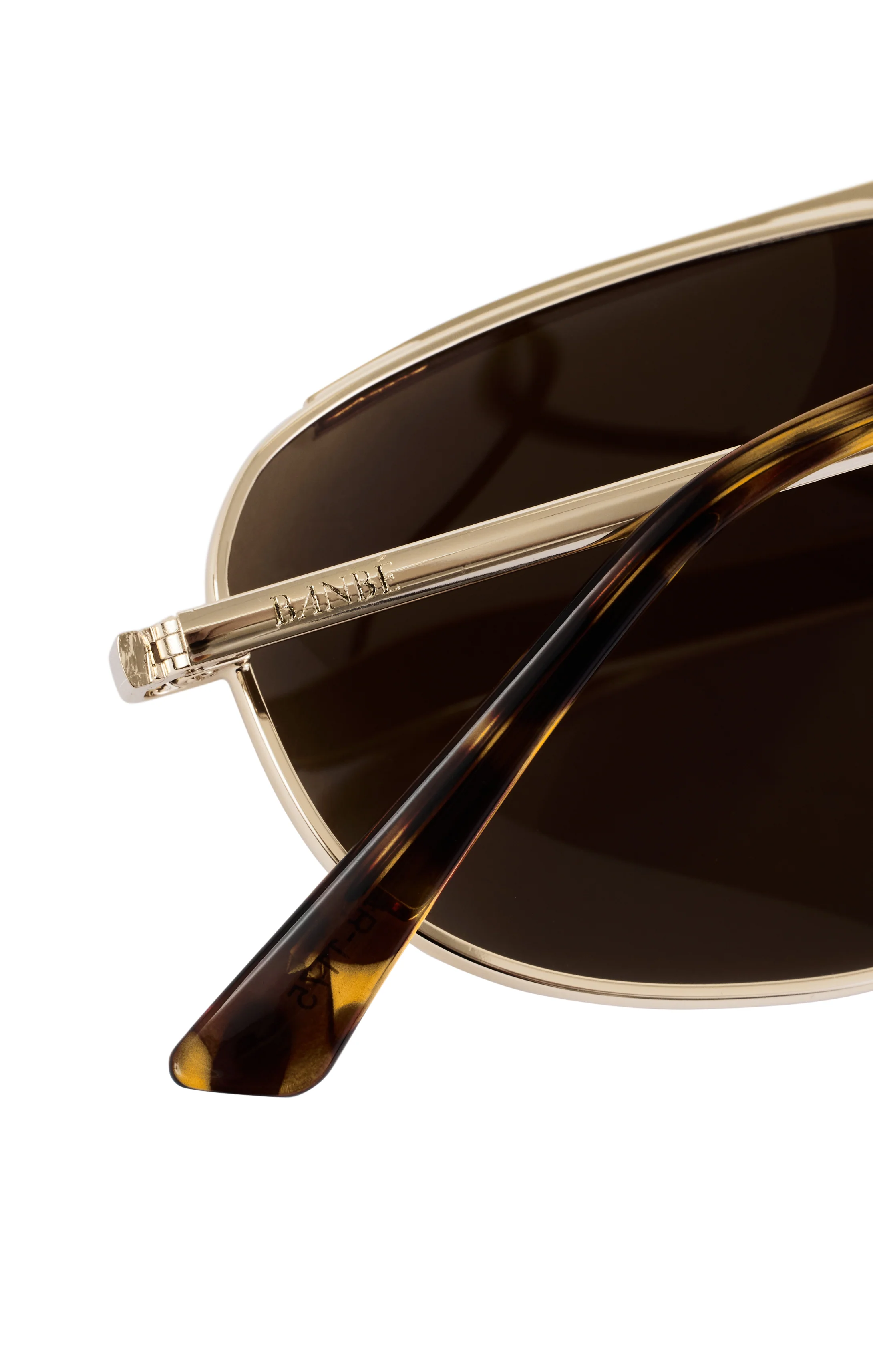 Banbé Eyewear The Halle Sunglasses ~ Gold/Brown - Image 9