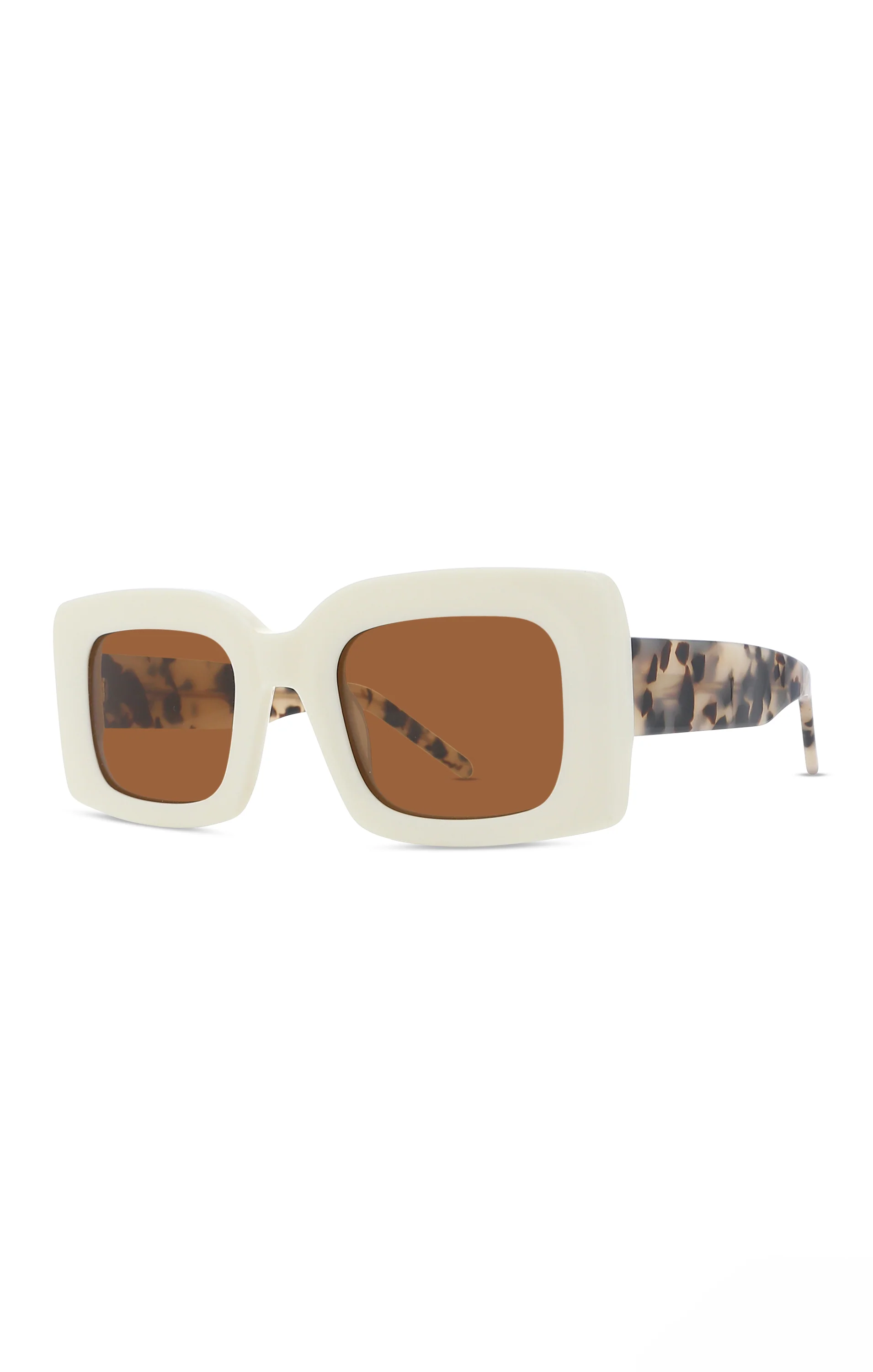 Banbé Eyewear The Kendall Sunglasses ~ Ivory & Blonde Tort - Image 2