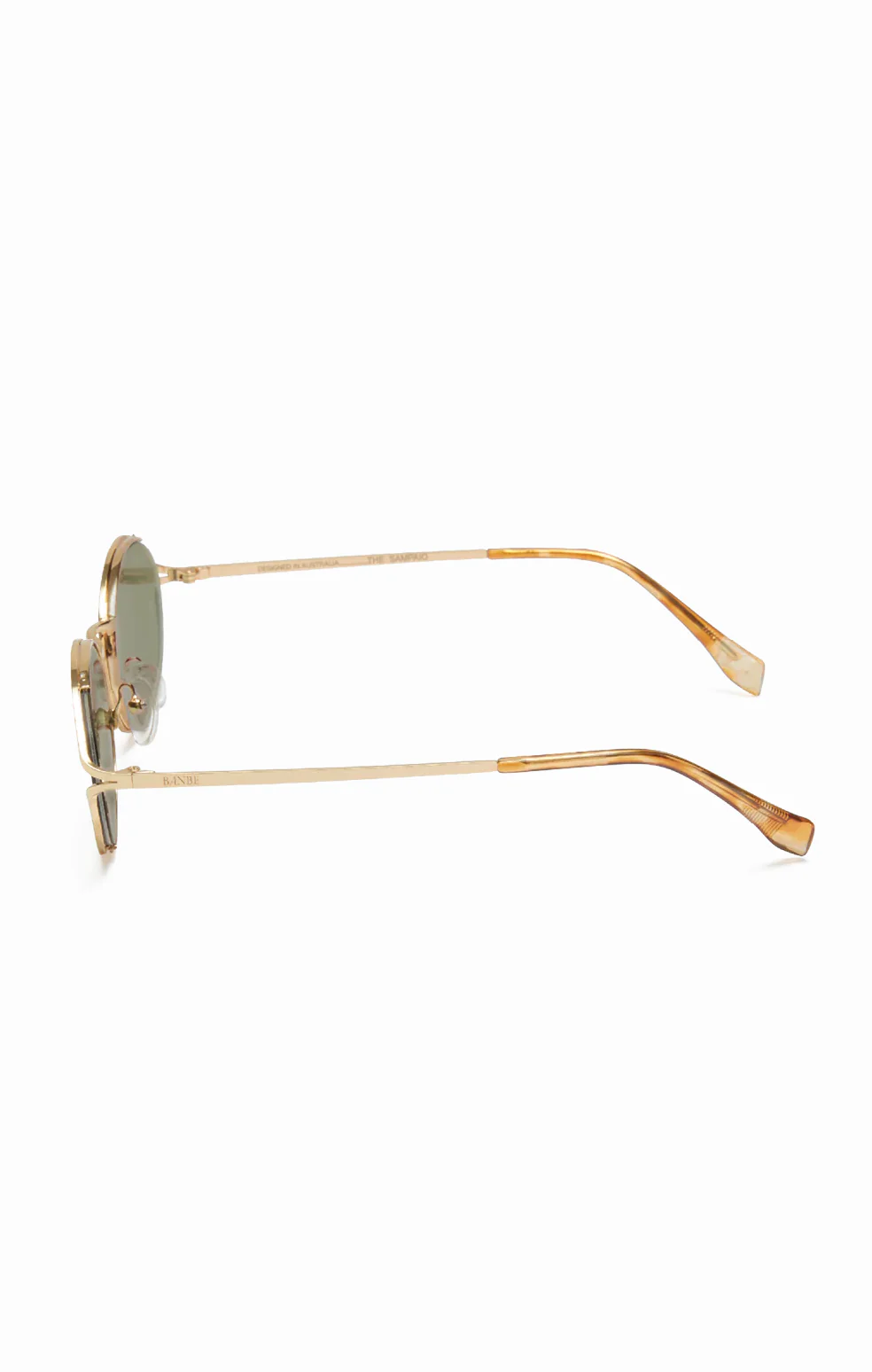 Banbé Eyewear The Sampaio Sunglasses ~ Gold/Olive - Image 6