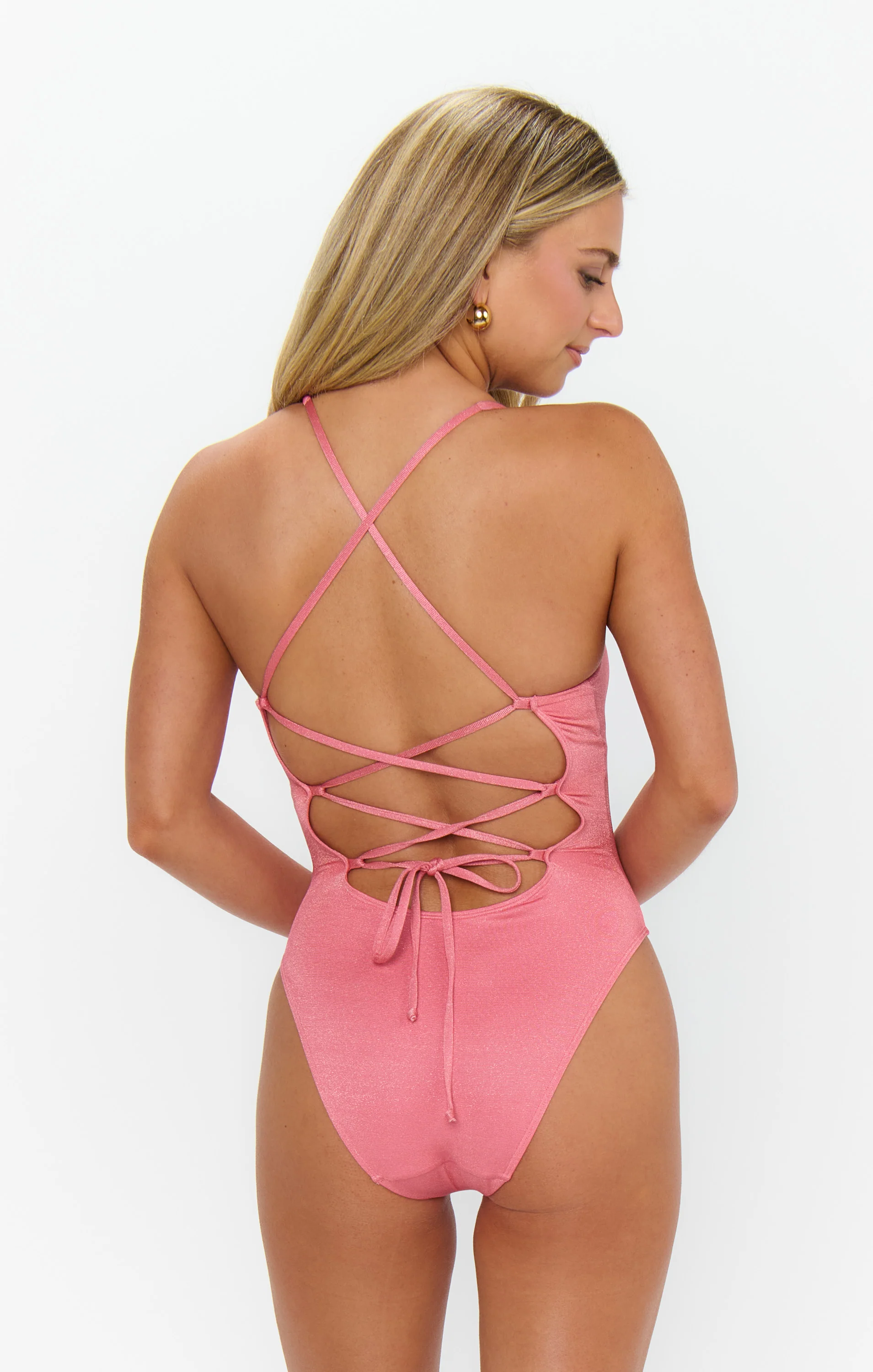 Bask One Piece ~ Coral Reef Shimmer with Shells - Image 5