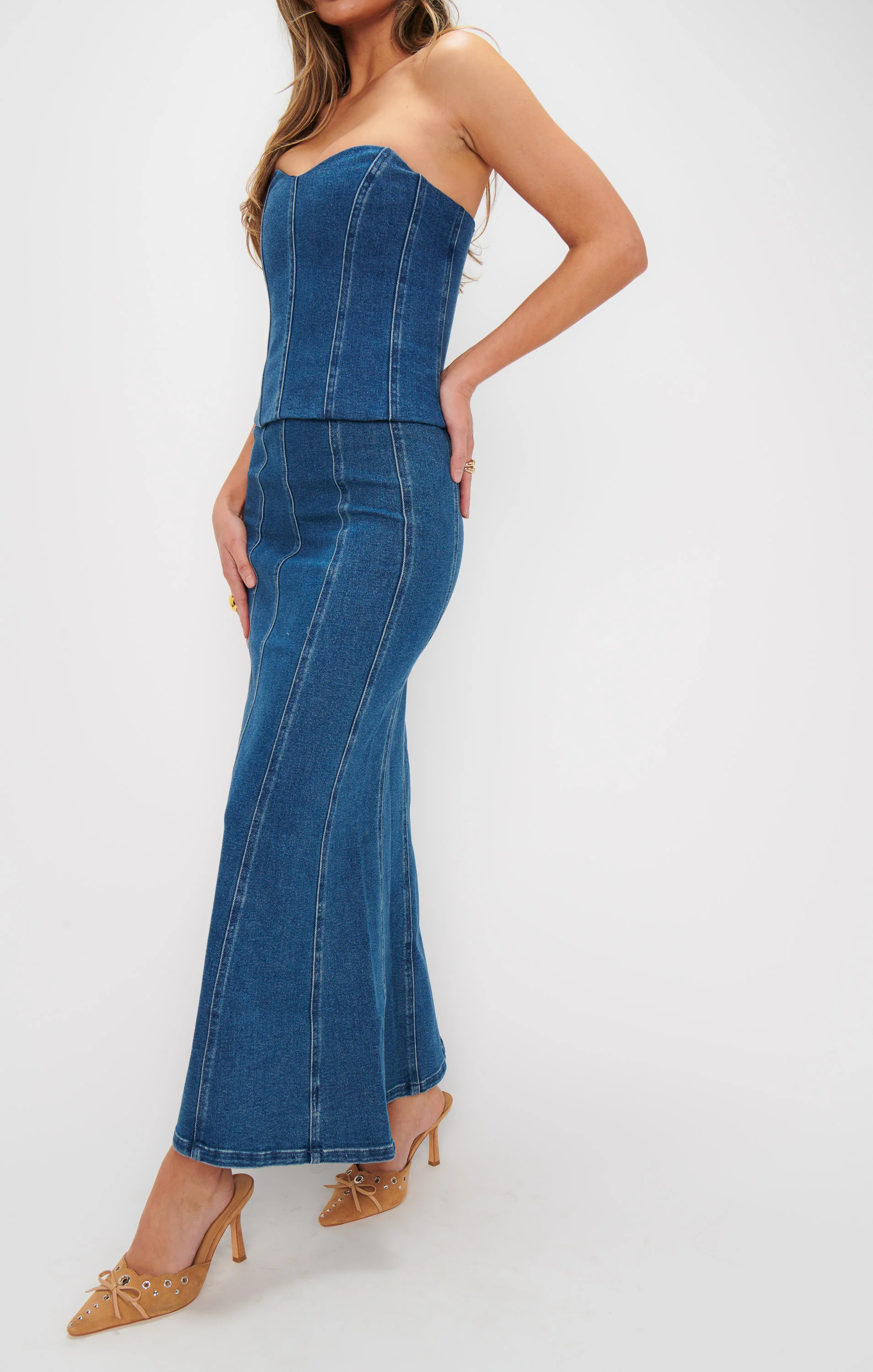 Baton Rouge Skirt ~ Blue Indigo - Image 2