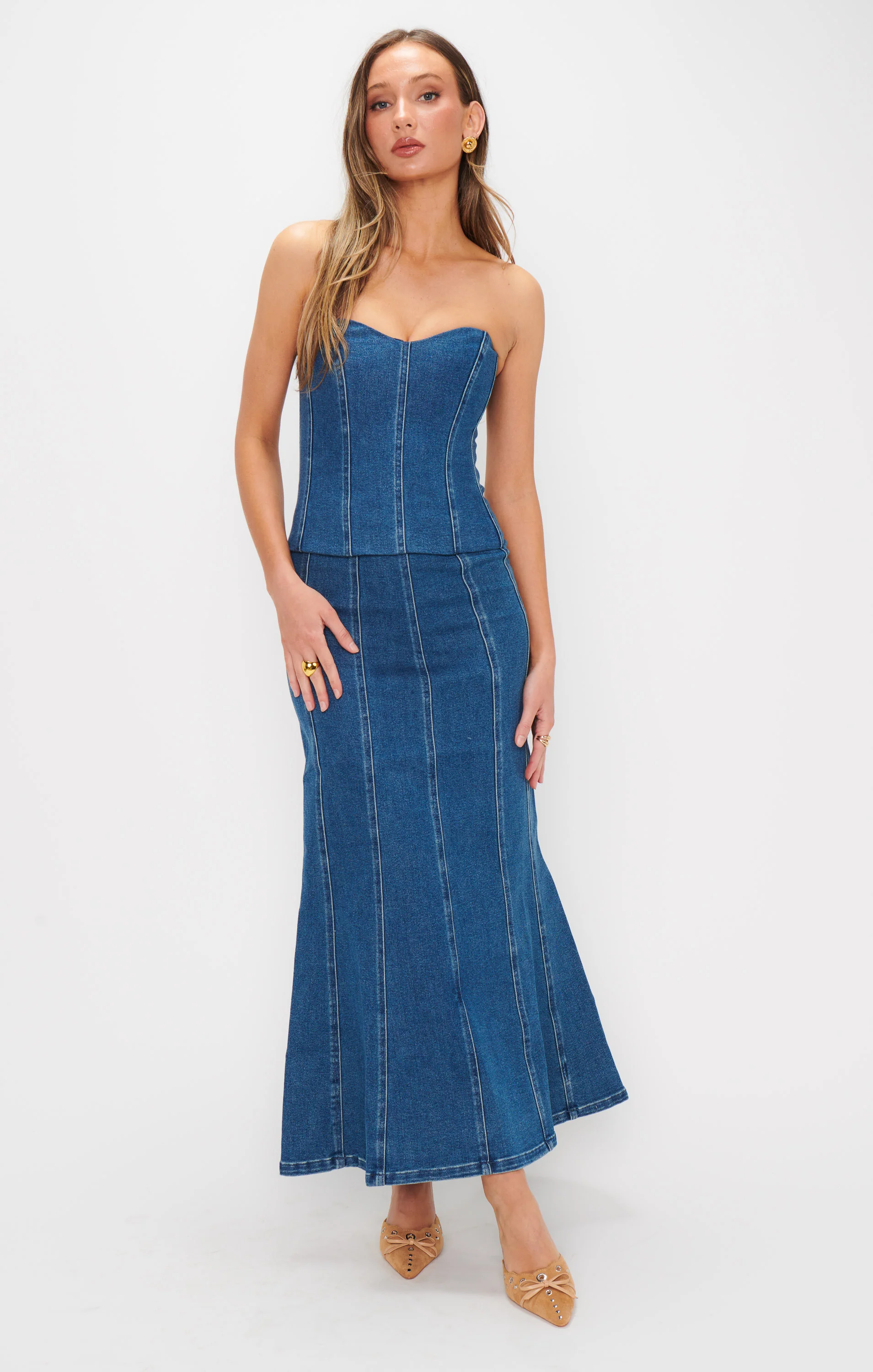 Baton Rouge Skirt ~ Blue Indigo - Image 5