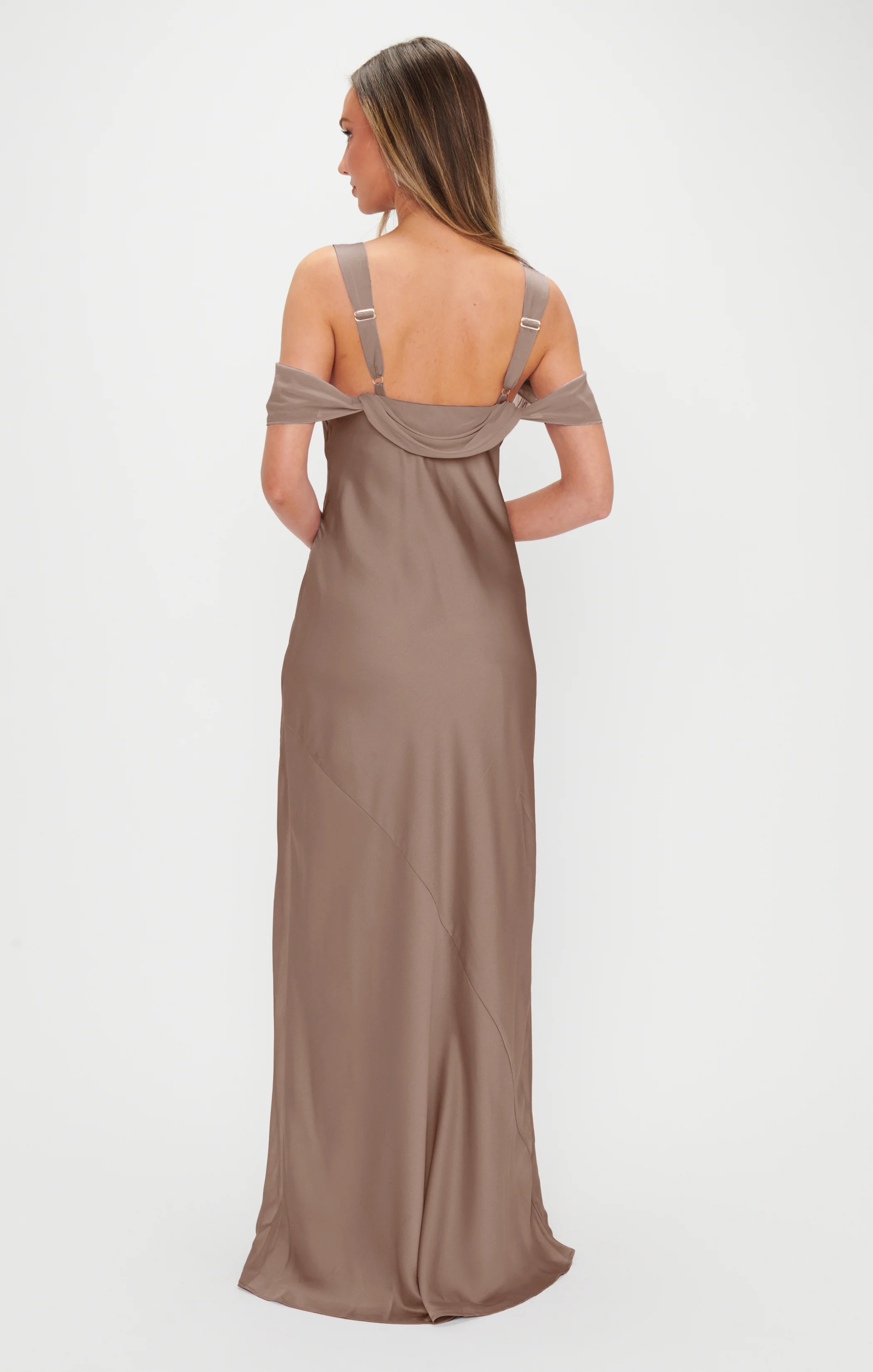 Bella Maxi Dress ~ Dune Luxe Satin - Image 2
