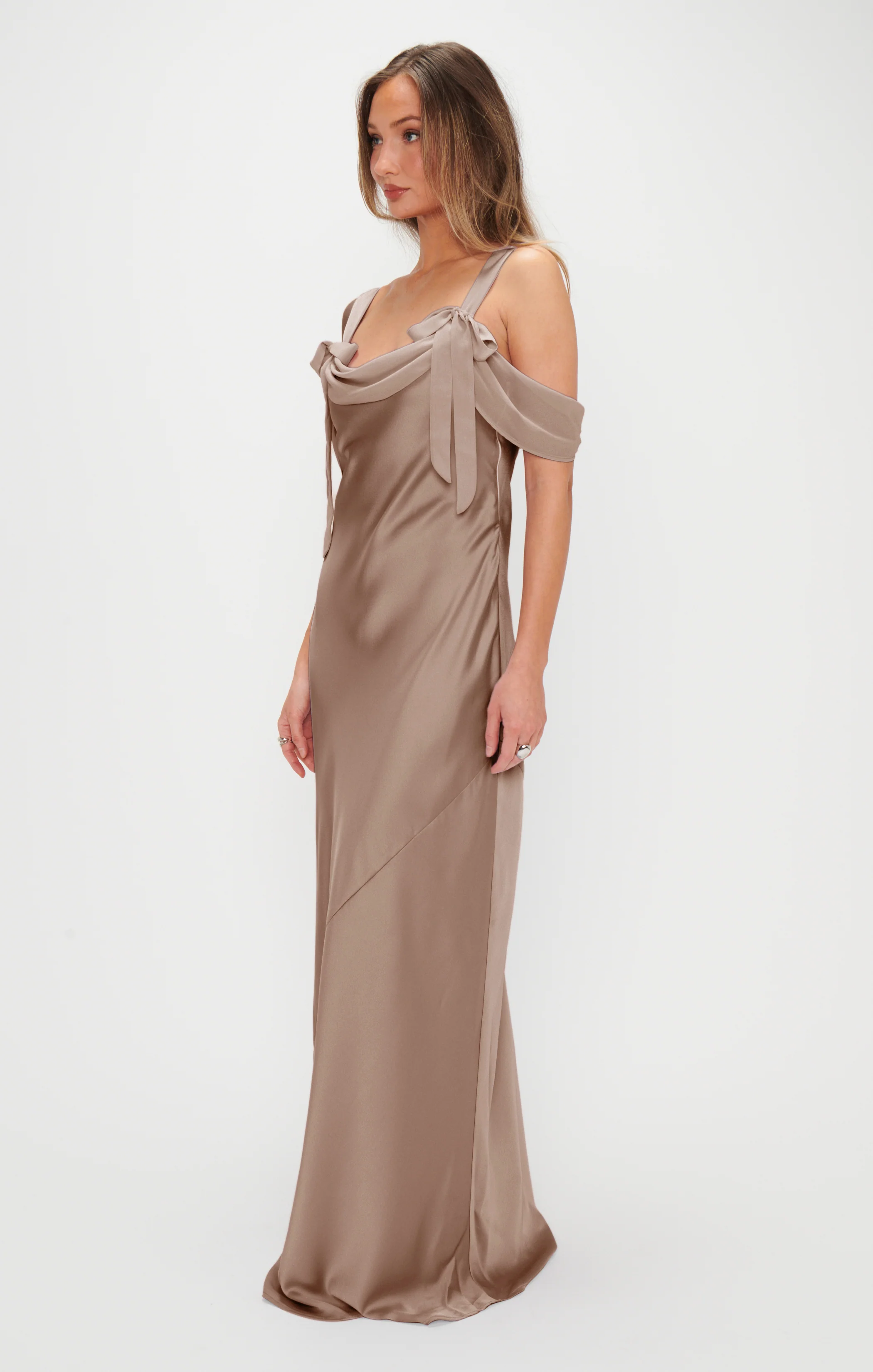 Bella Maxi Dress ~ Dune Luxe Satin - Image 3