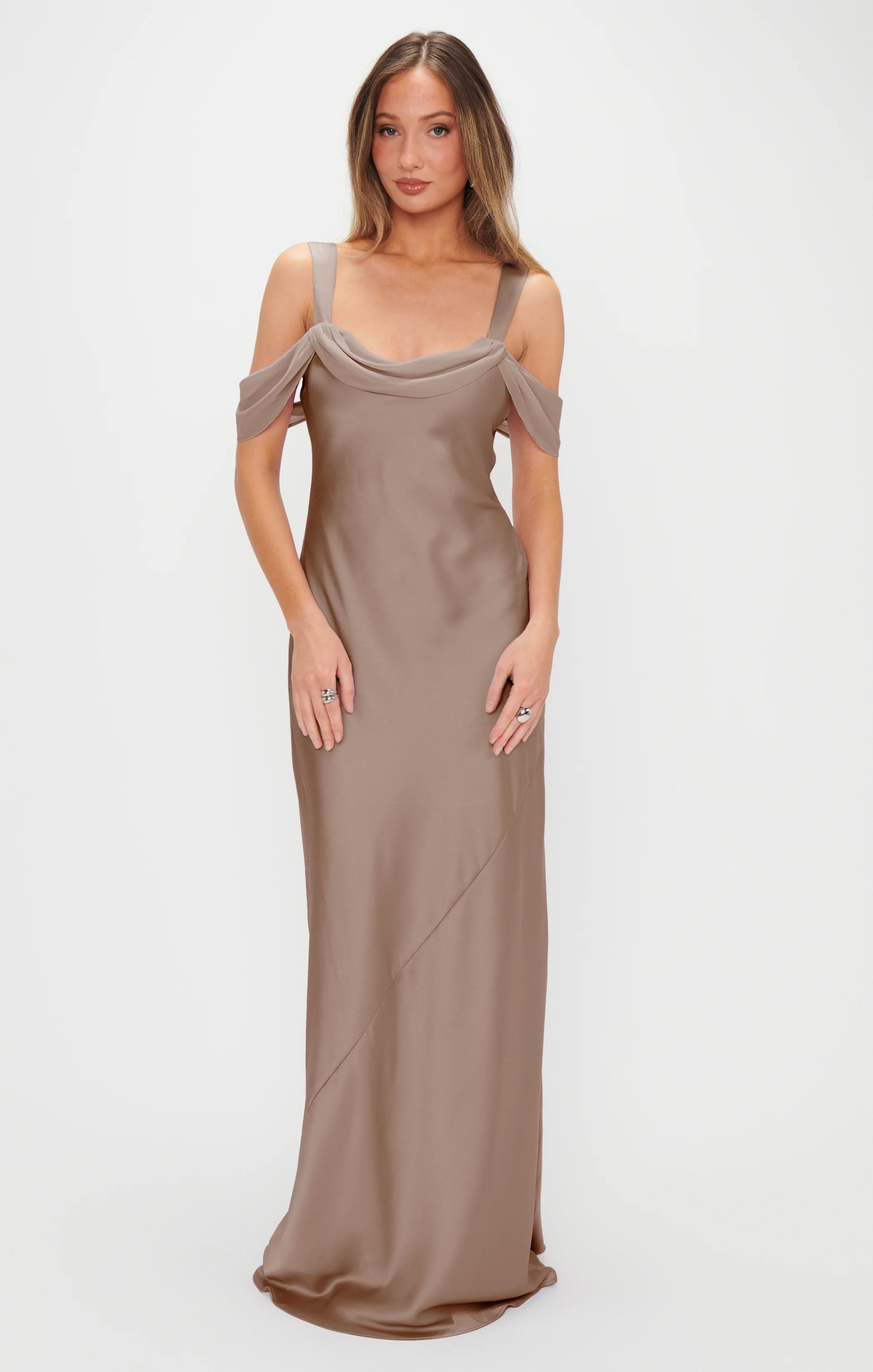 Bella Maxi Dress ~ Dune Luxe Satin - Image 4