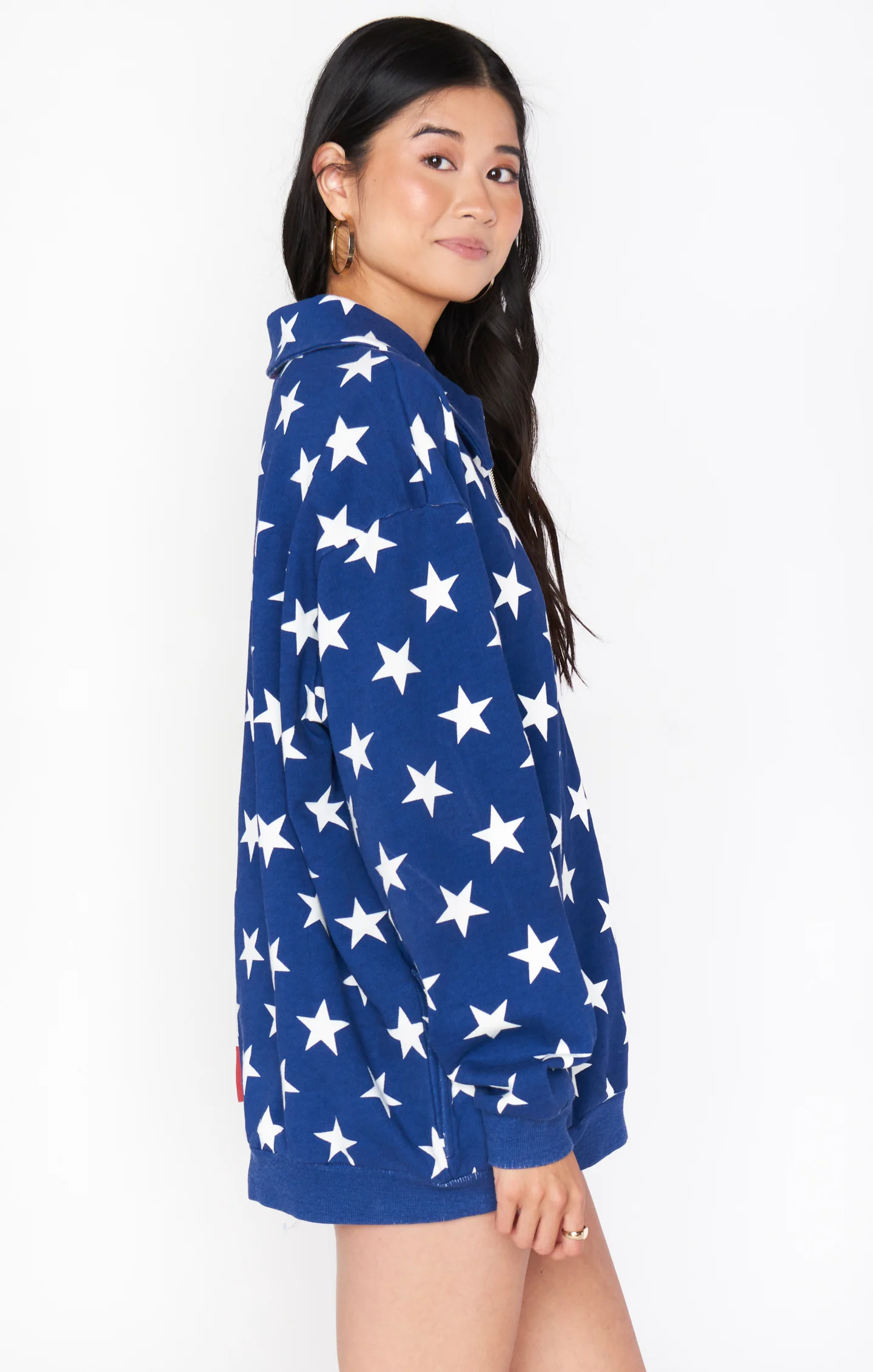 Benny Half Zip Sweatshirt ~ Flag Knit - Image 5