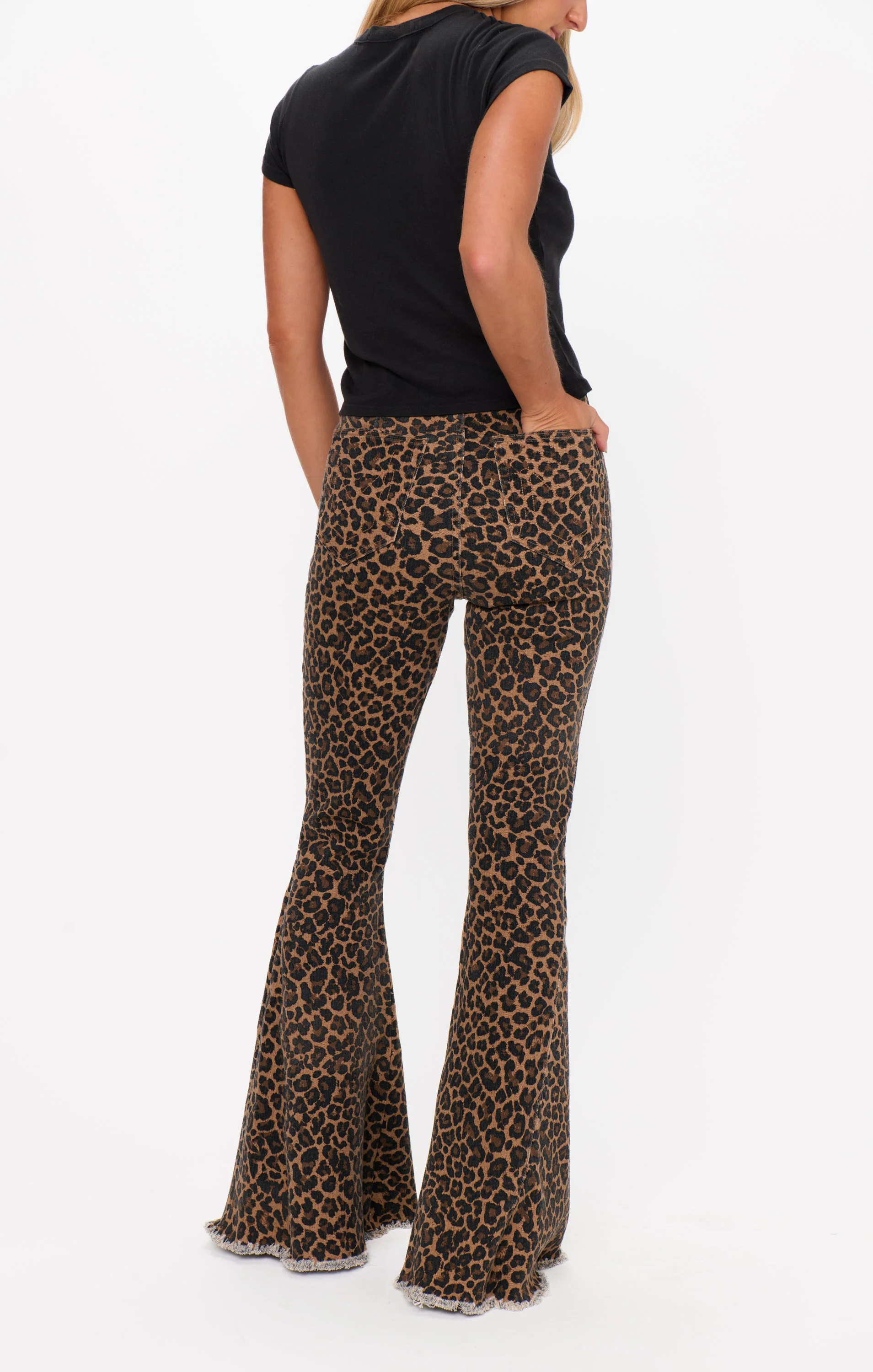 Berkeley Bells ~ Leopard Latte Denim - Image 2