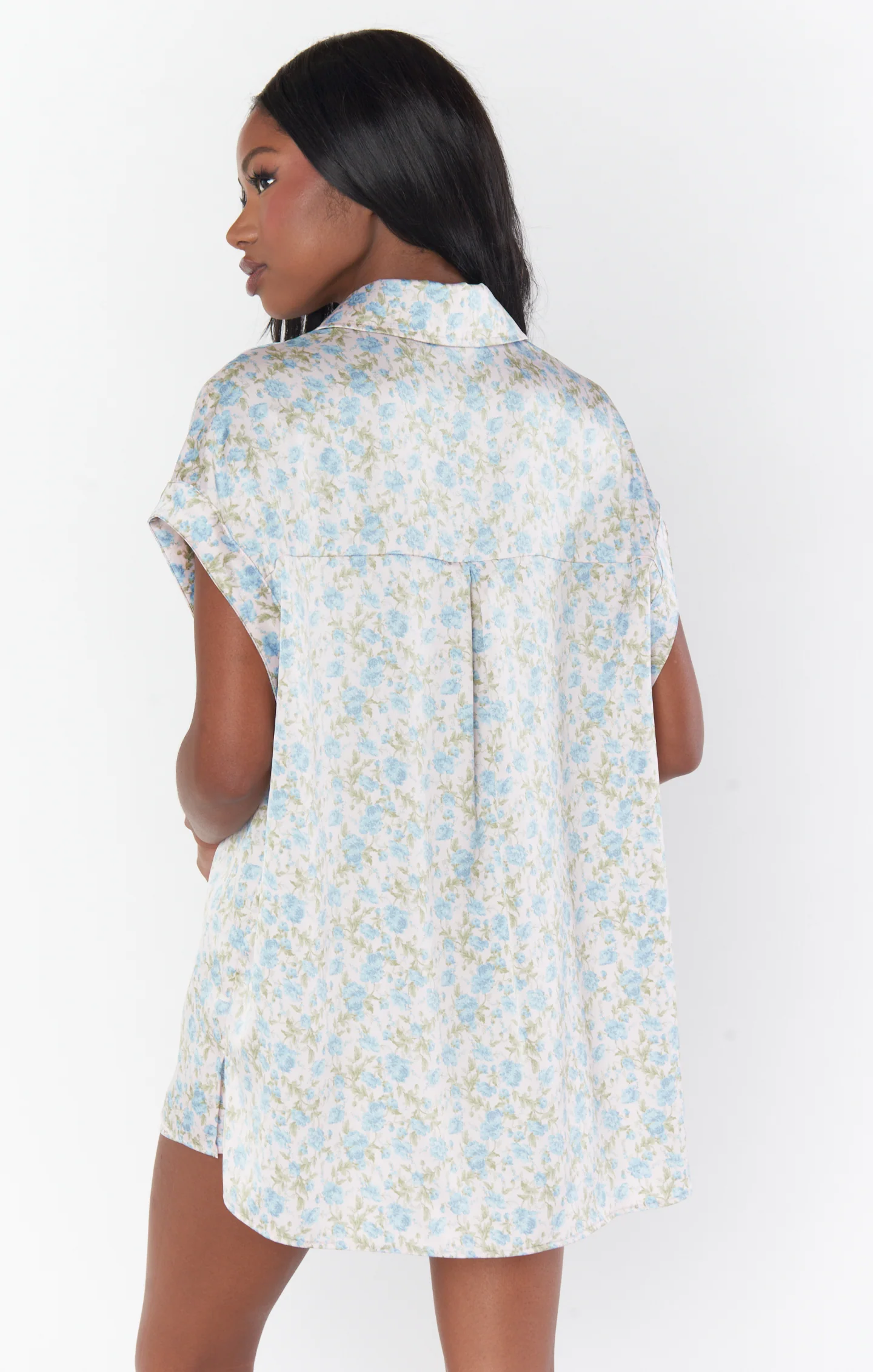 Best Day Button Up ~ Charming Rose Luxe Satin - Image 5