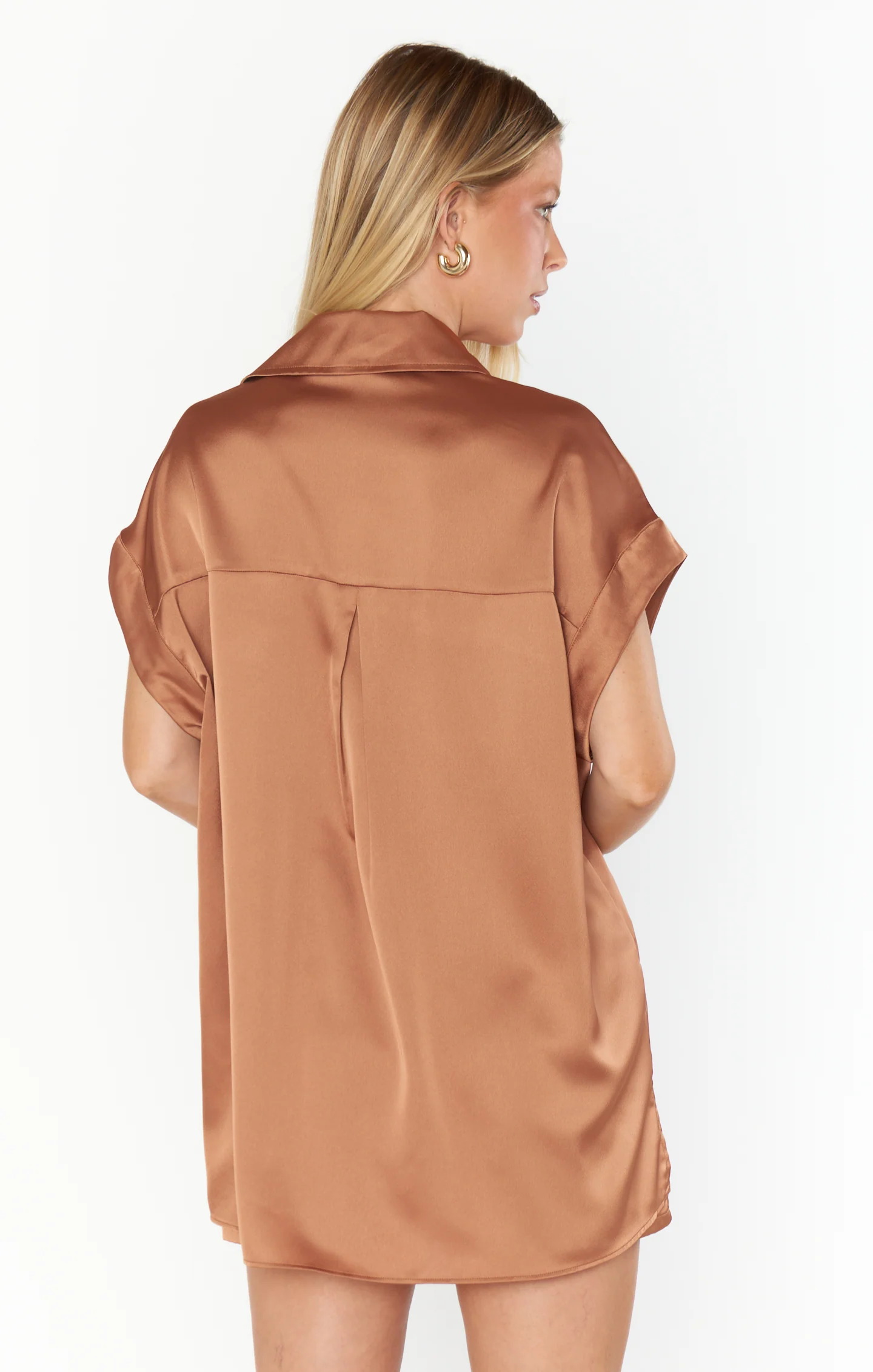 Best Day Button Up ~ Copper Luxe Satin - Image 6