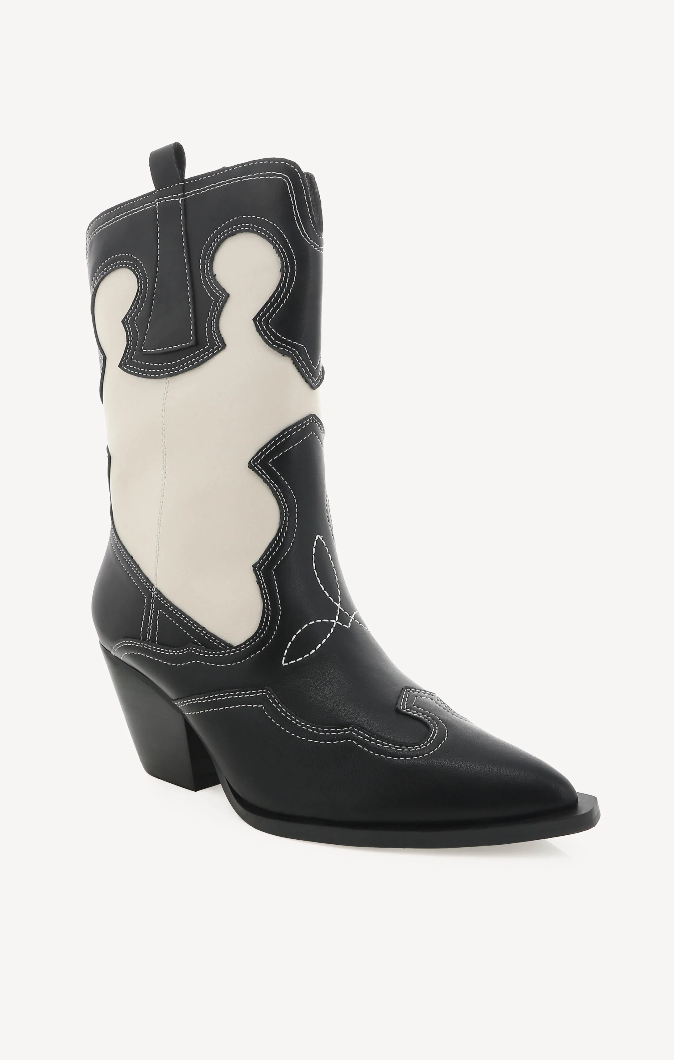 Billini Adriel Western Boot ~ Black/Ivory - Image 3