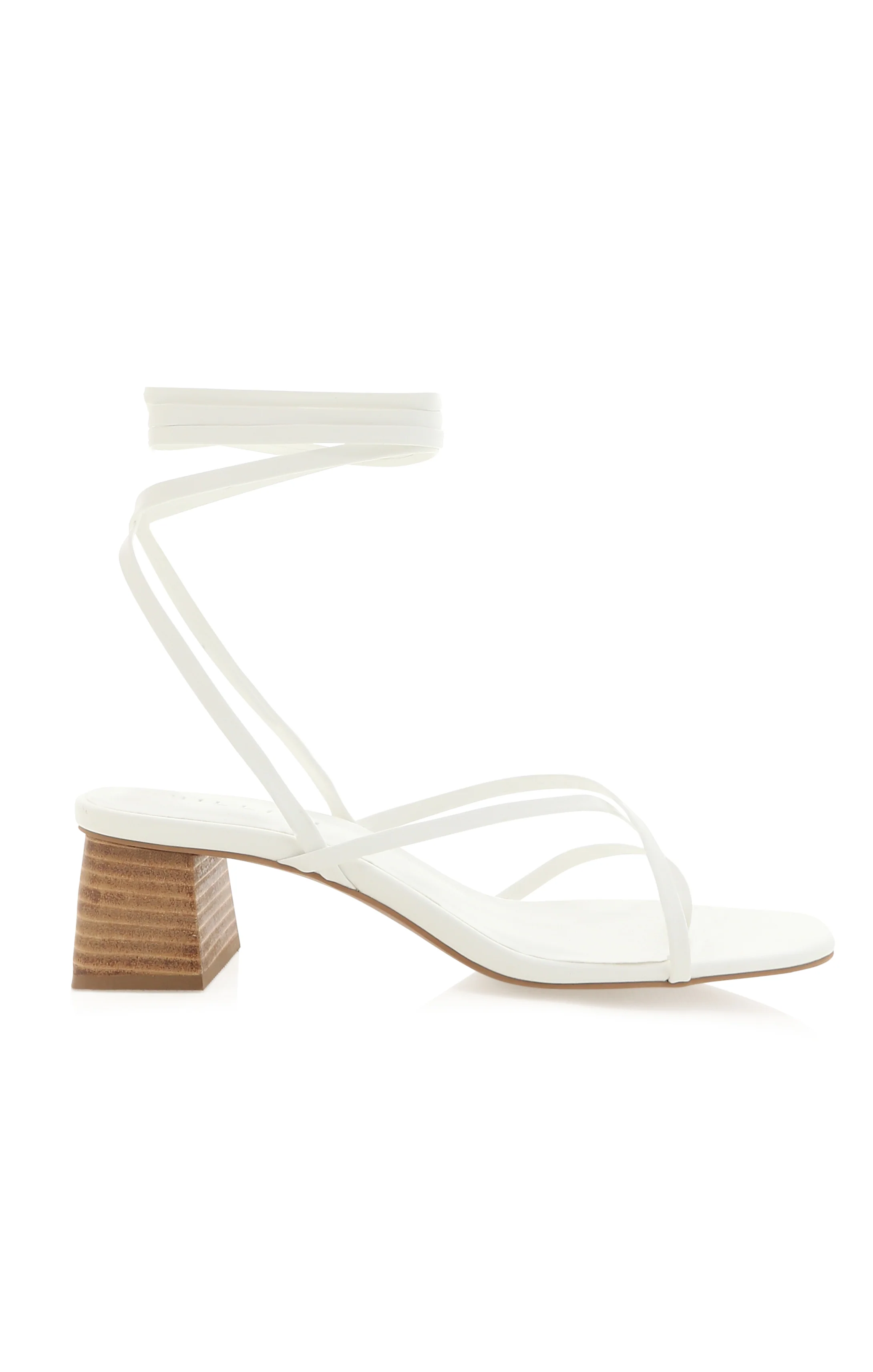 Billini Carmela Wrap Up Heel ~ White Natural - Image 3
