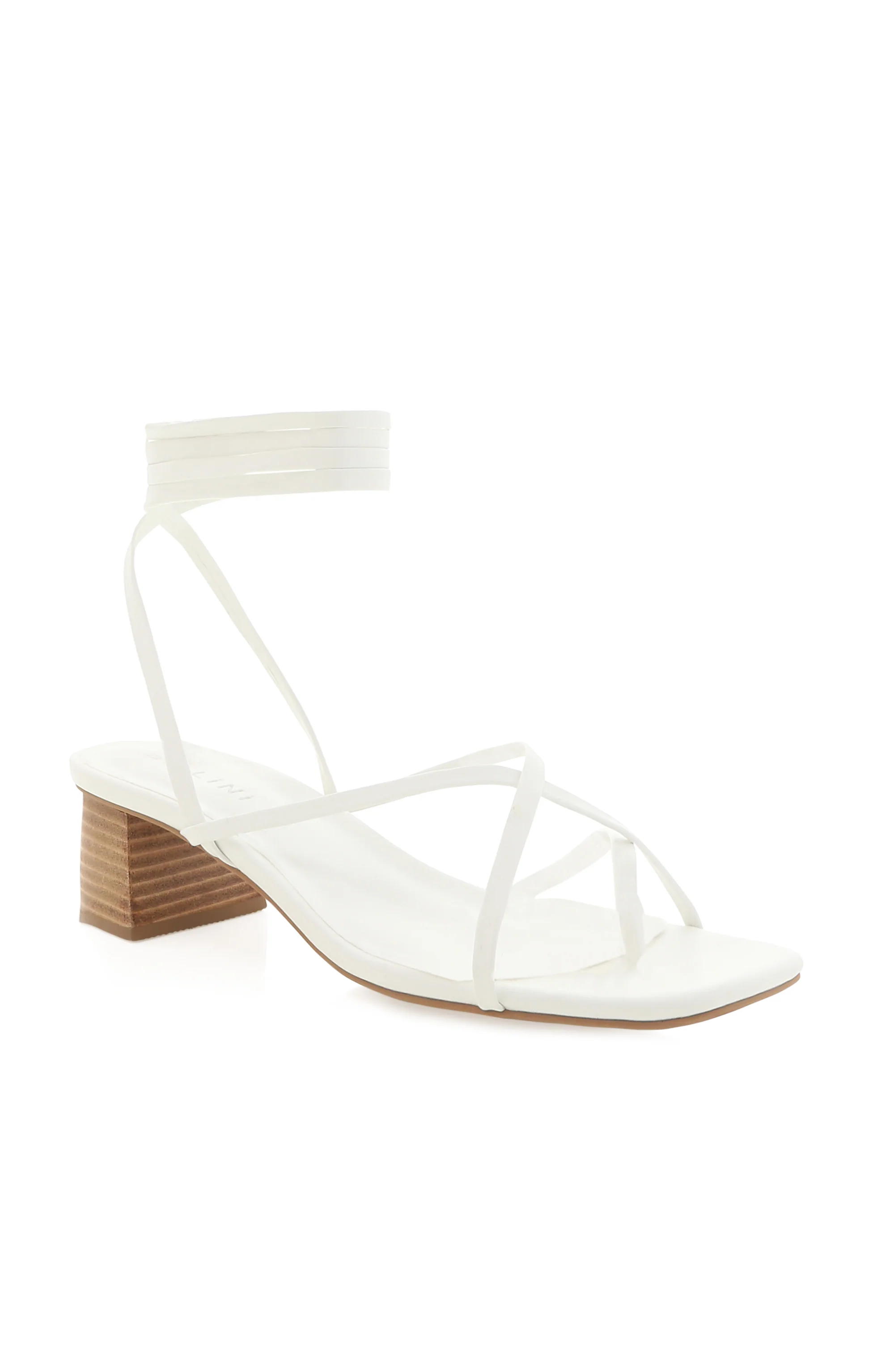 Billini Carmela Wrap Up Heel ~ White Natural - Image 5