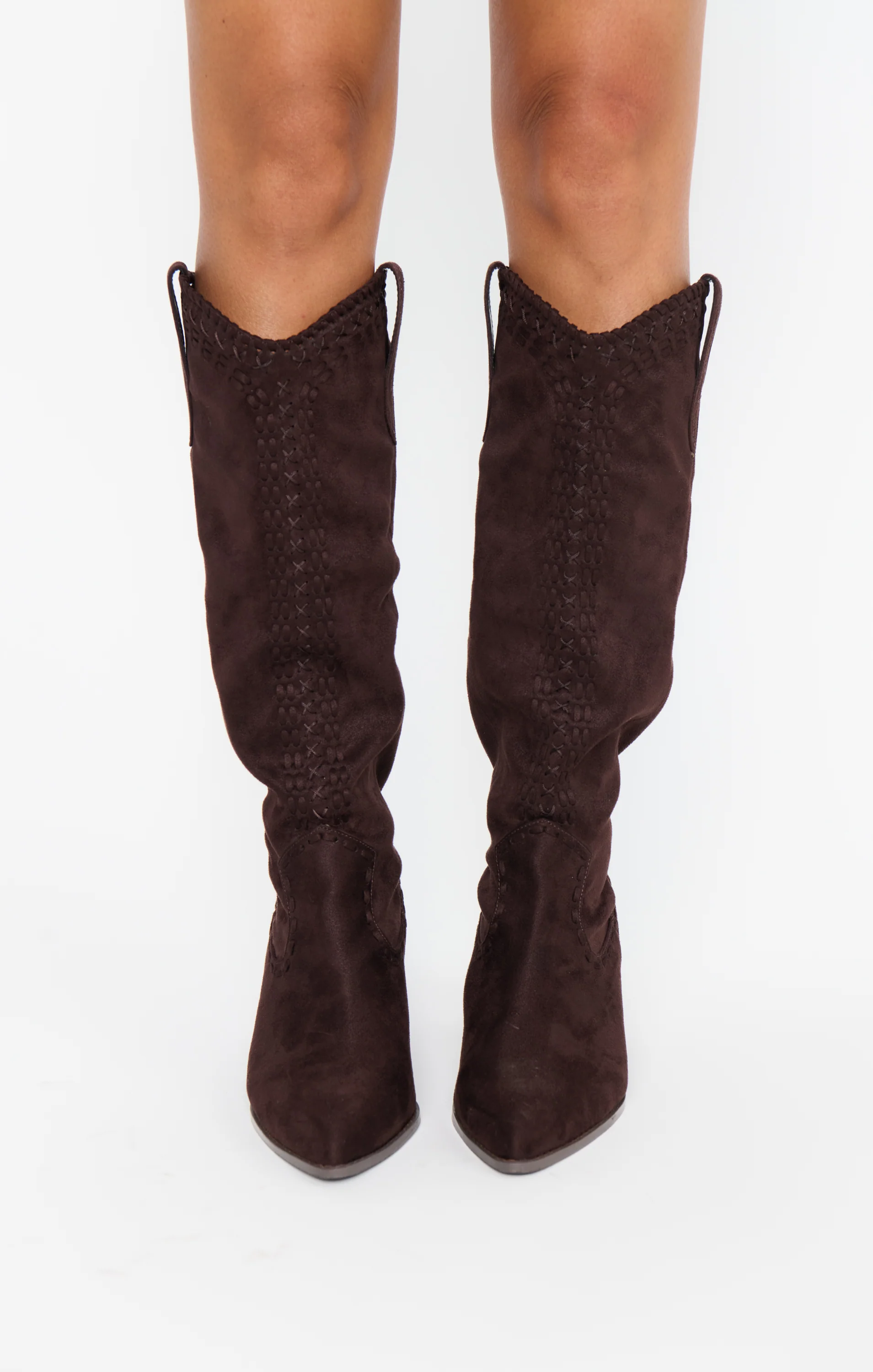 Billini Finley Cowboy Boot ~ Chocolate Suede - Image 3
