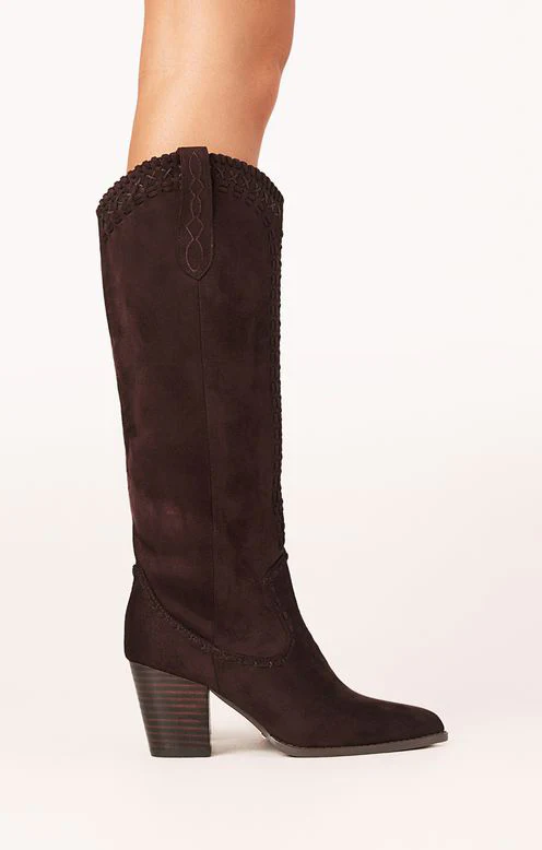 Billini Finley Cowboy Boot ~ Chocolate Suede - Image 4