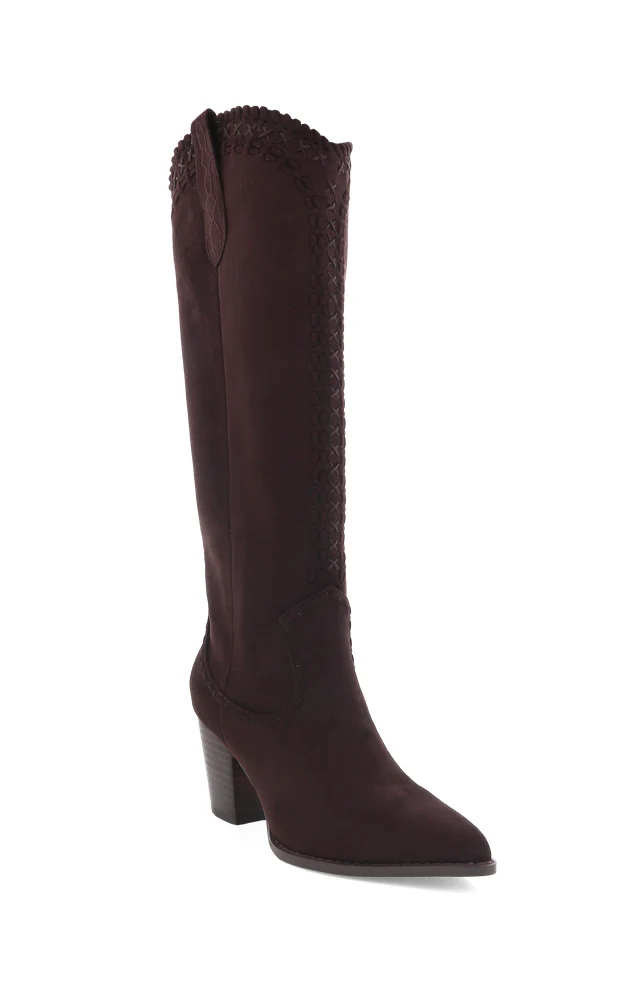 Billini Finley Cowboy Boot ~ Chocolate Suede - Image 6